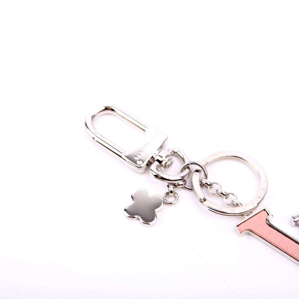 Capucines Bag Charm Silver/Pink