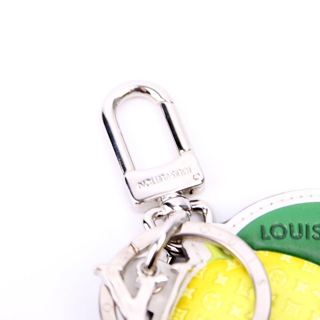 LV Monogram Fruits Key Holder Bag Charm Yellow