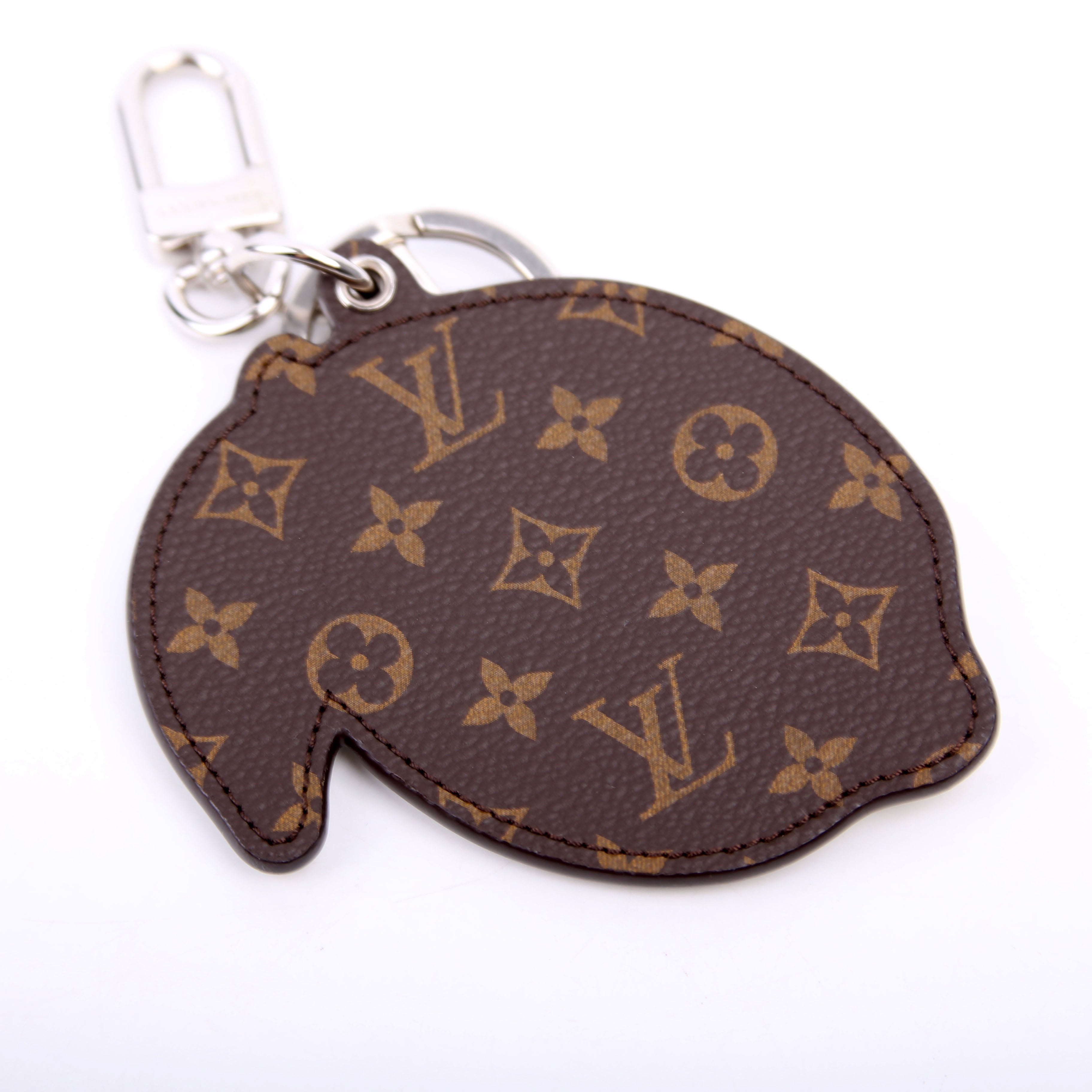 LV Monogram Fruits Key Holder Bag Charm Yellow