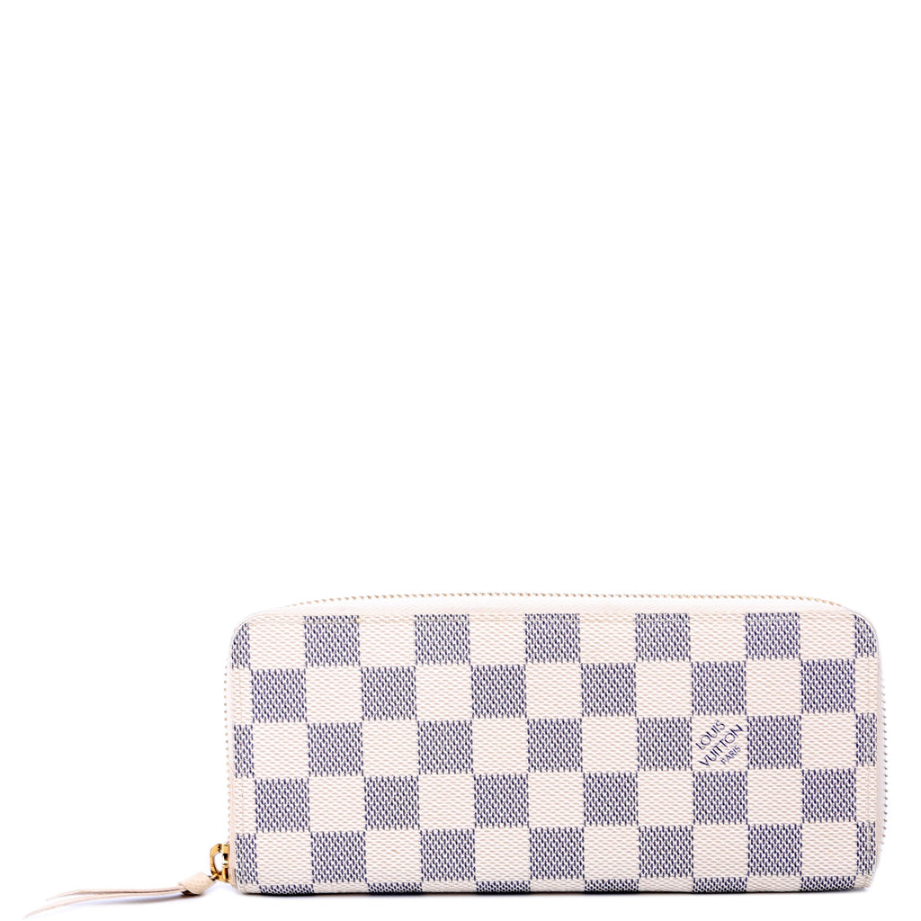 Clemence Wallet Damier Azur