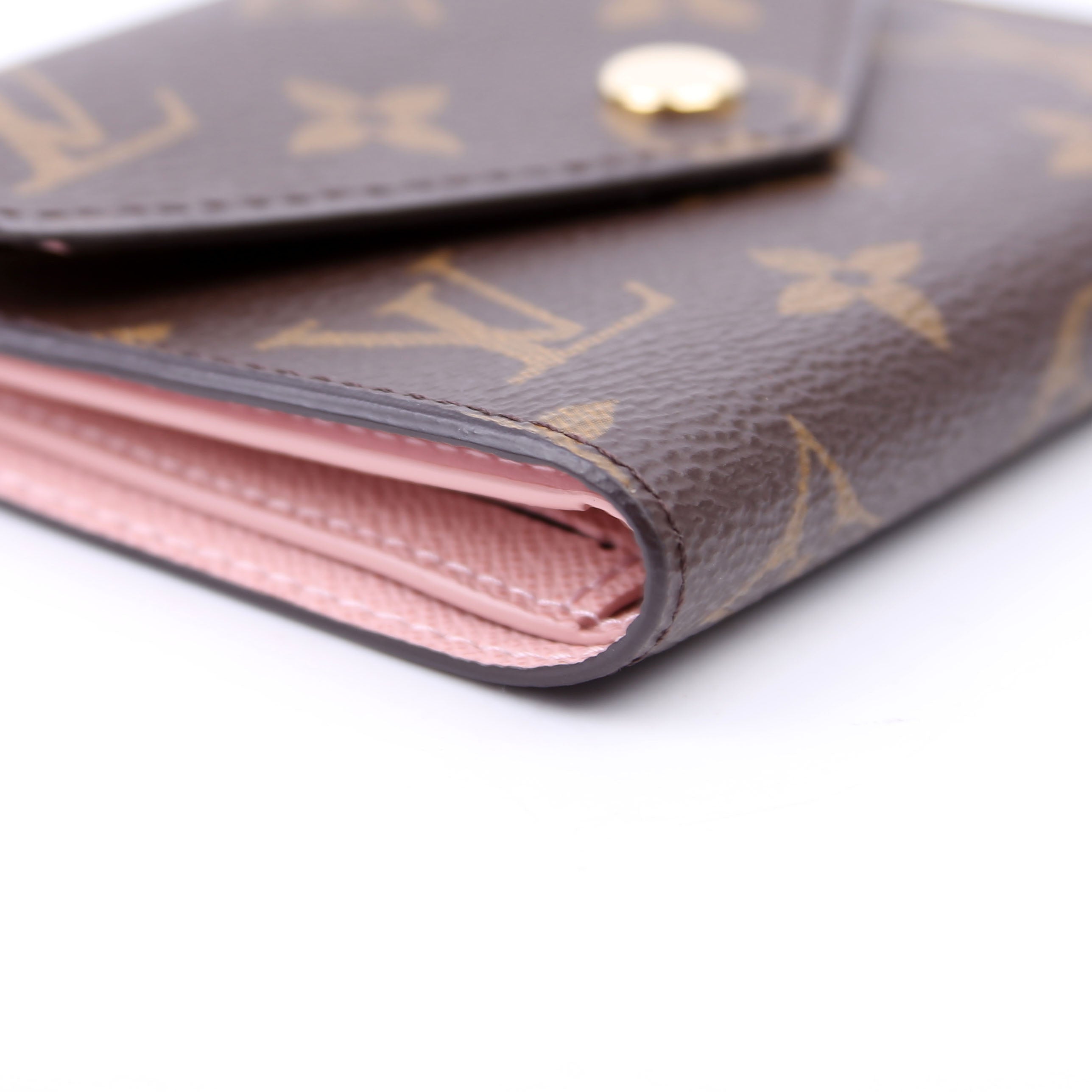 Victorine Wallet Monogram Pink