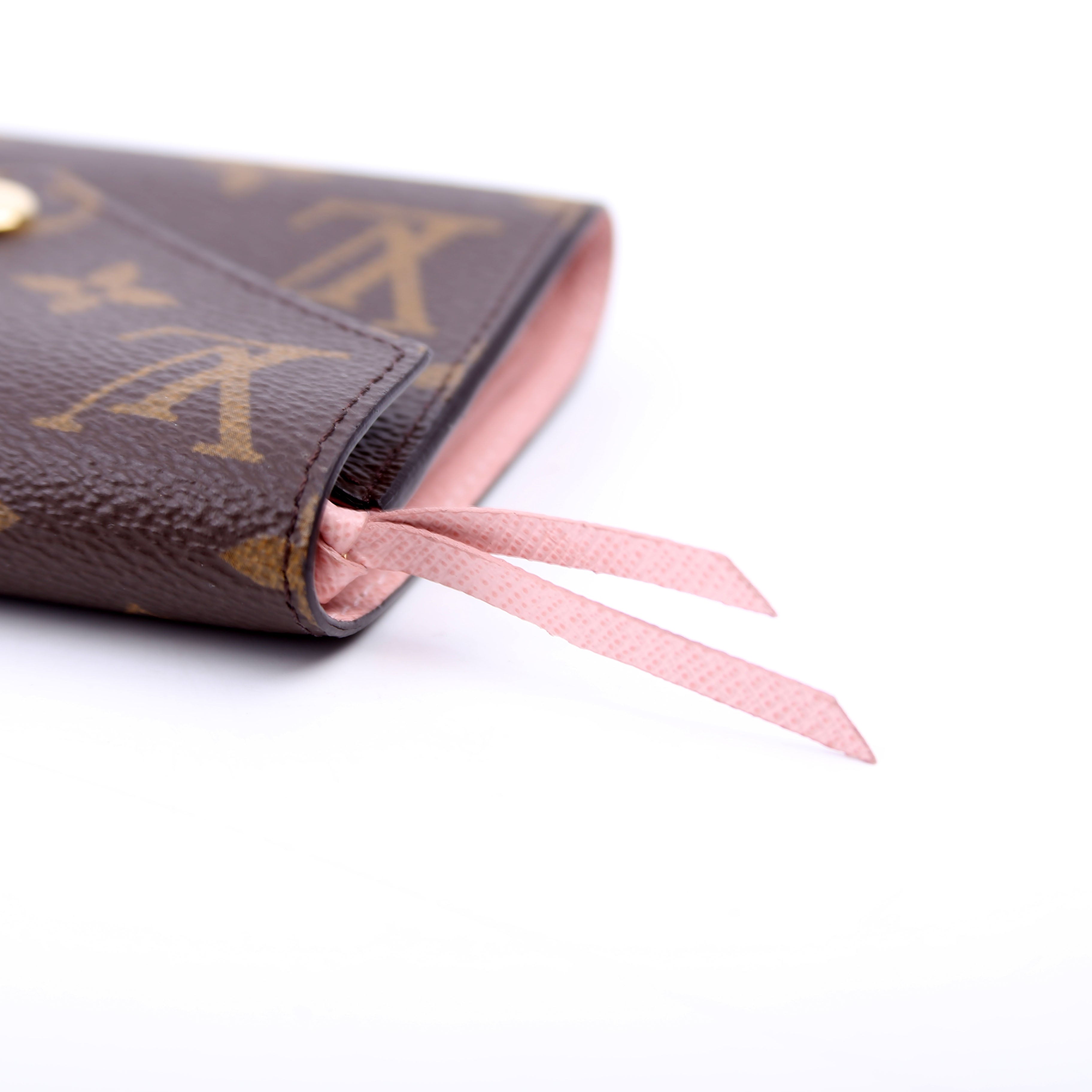 Victorine Wallet Monogram Pink
