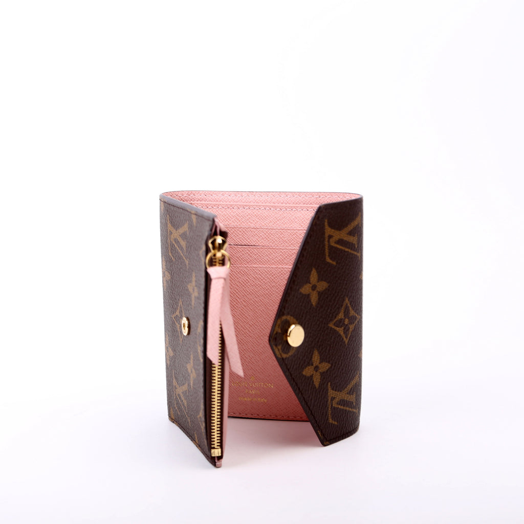 Victorine Wallet Monogram Pink