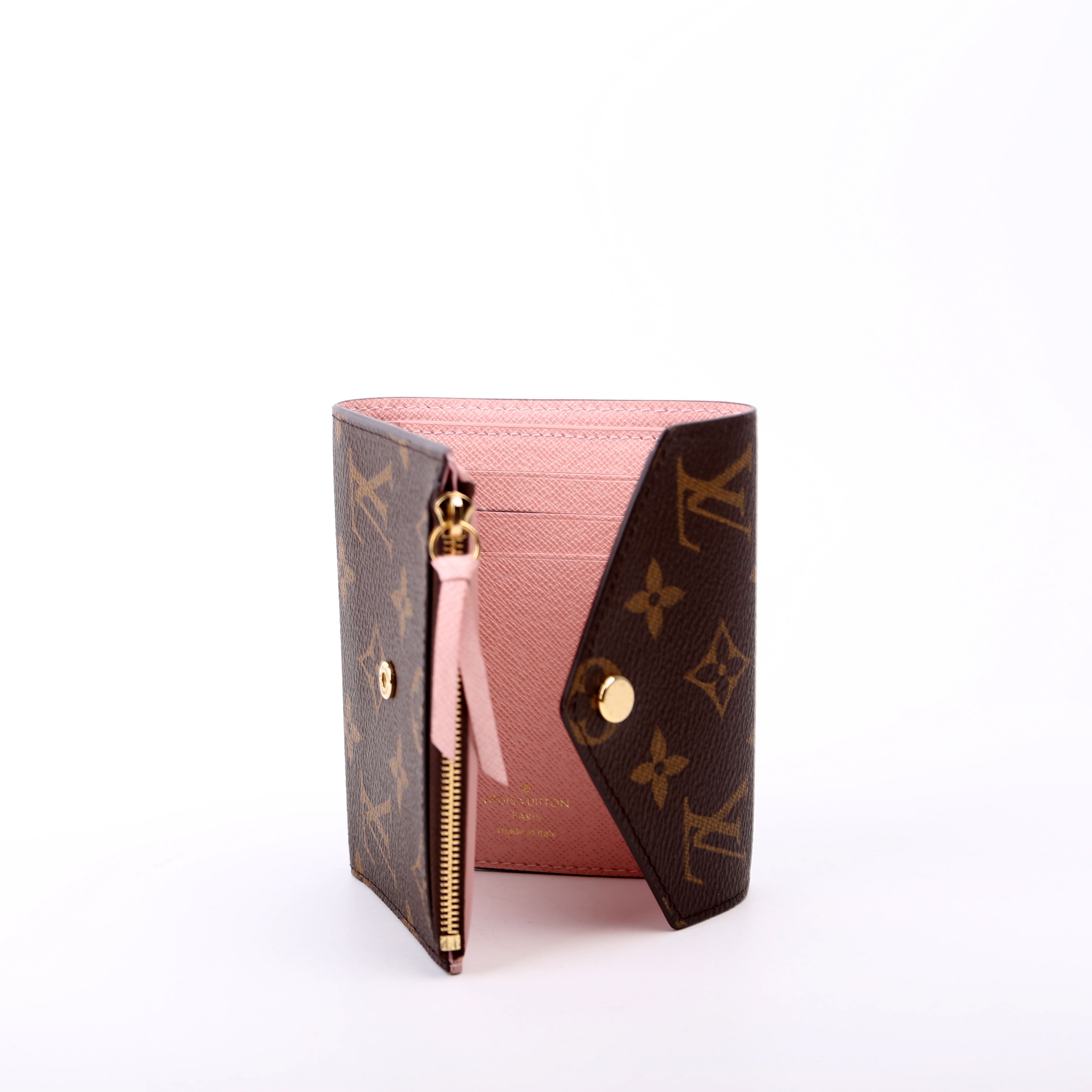 Victorine Wallet Monogram Pink