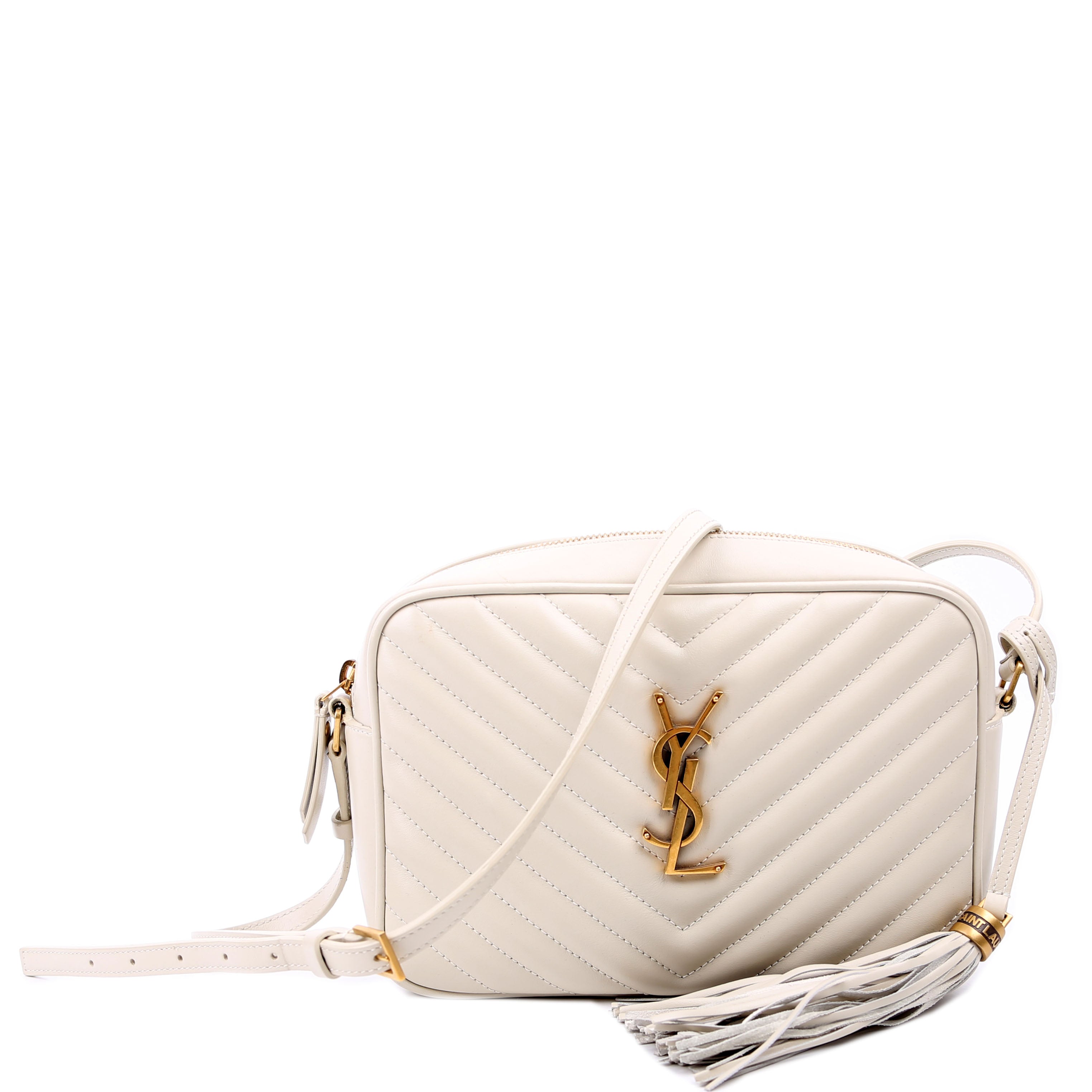Lou Camera Bag Quilted White