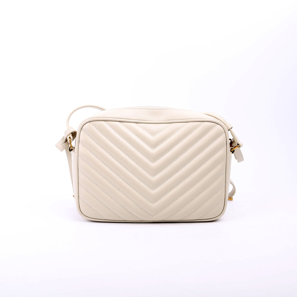 Lou Camera Bag Quilted White