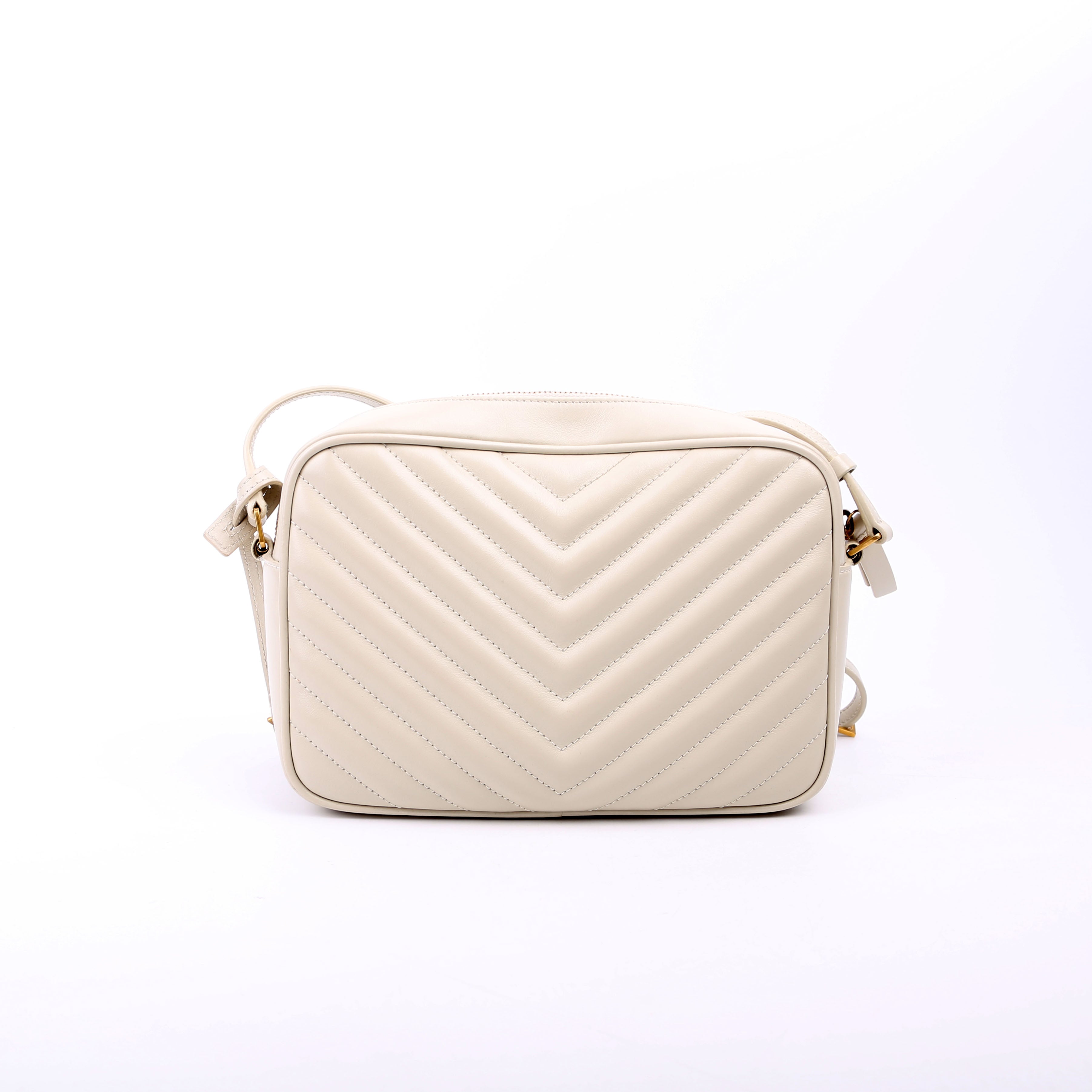 Lou Camera Bag Quilted White
