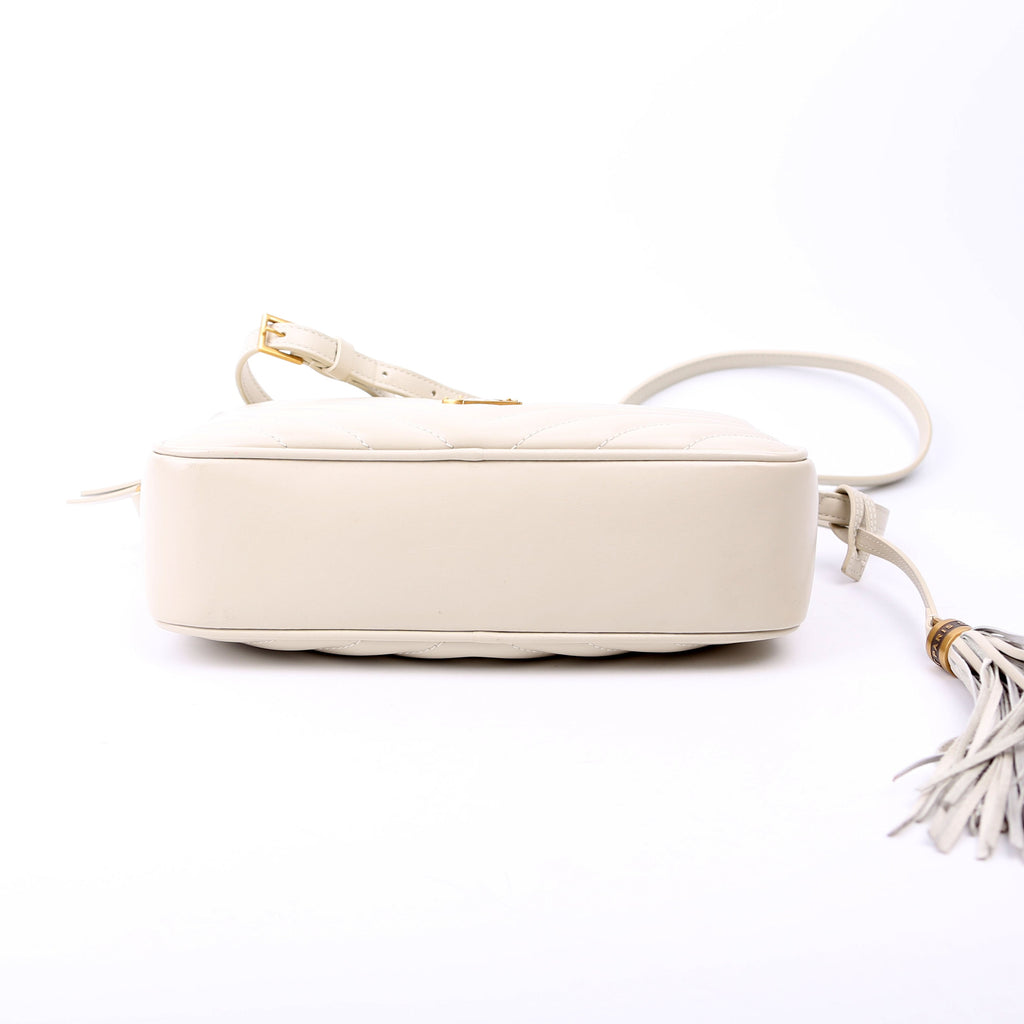 Lou Camera Bag Quilted White