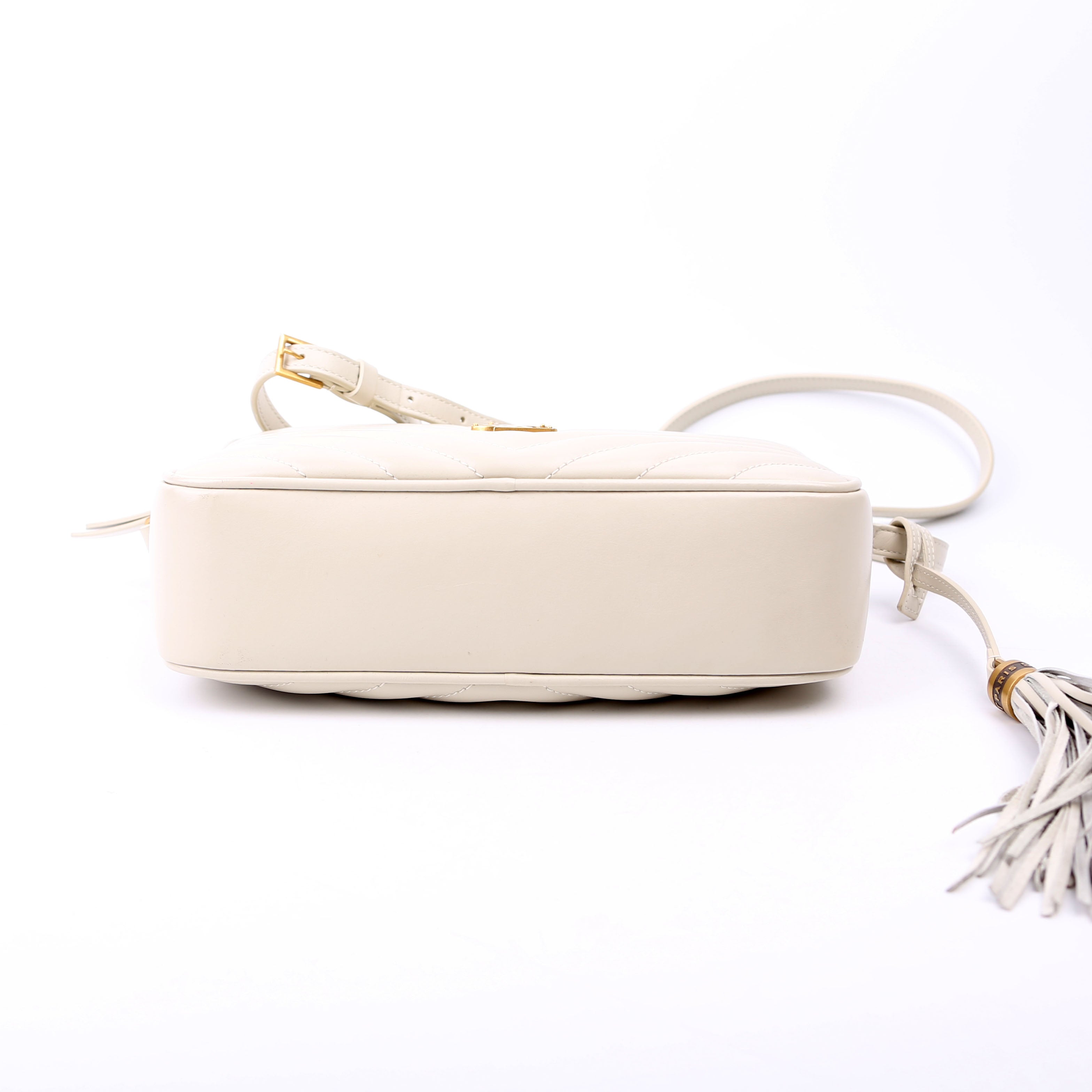 Lou Camera Bag Quilted White