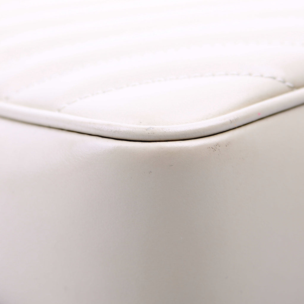 Lou Camera Bag Quilted White
