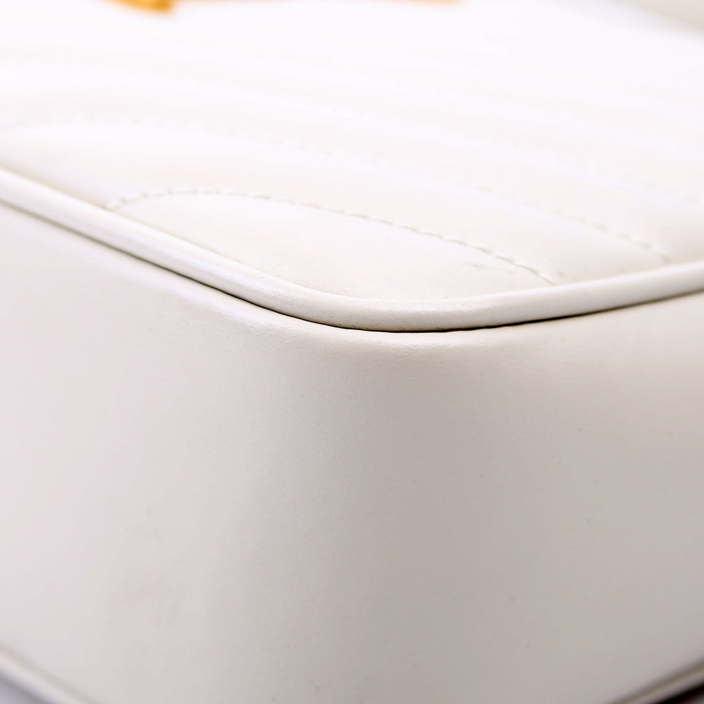Lou Camera Bag Quilted White