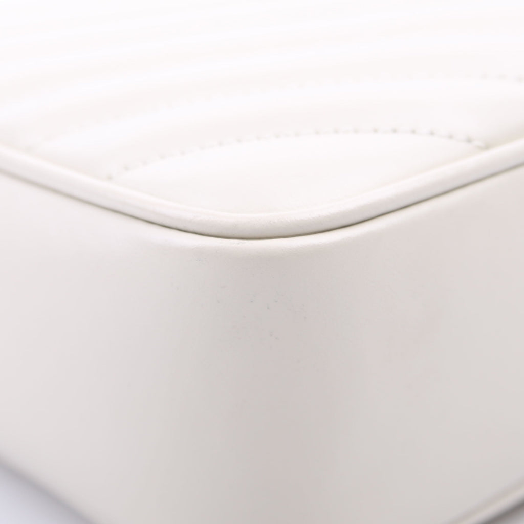 Lou Camera Bag Quilted White