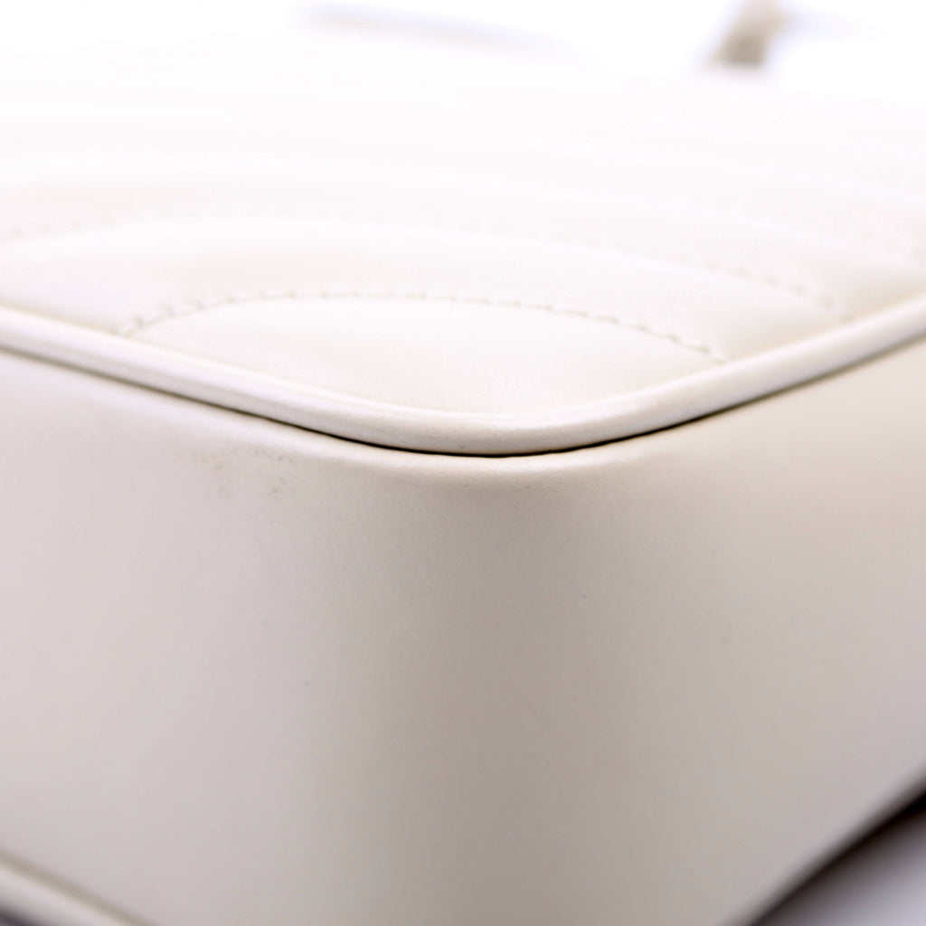 Lou Camera Bag Quilted White