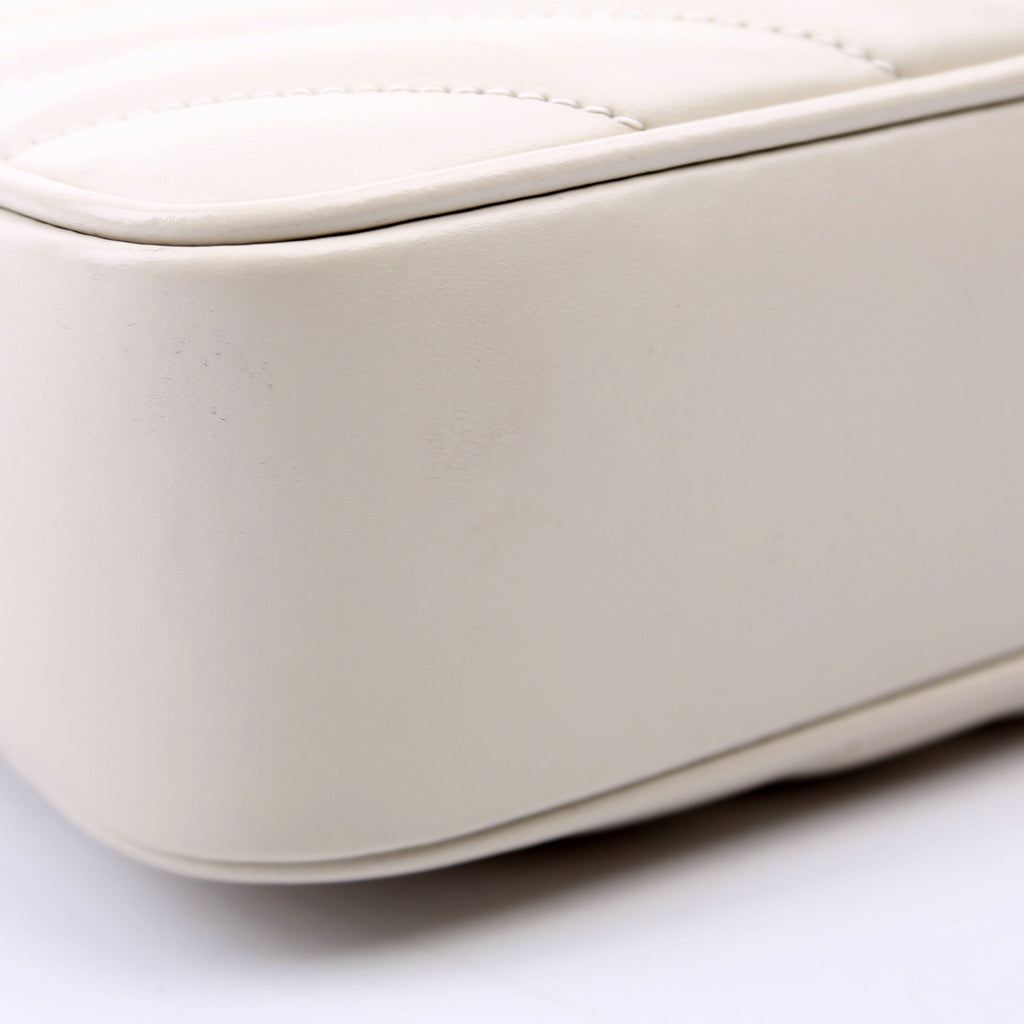 Lou Camera Bag Quilted White