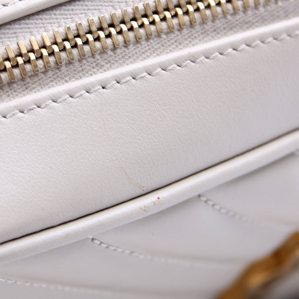 Lou Camera Bag Quilted White
