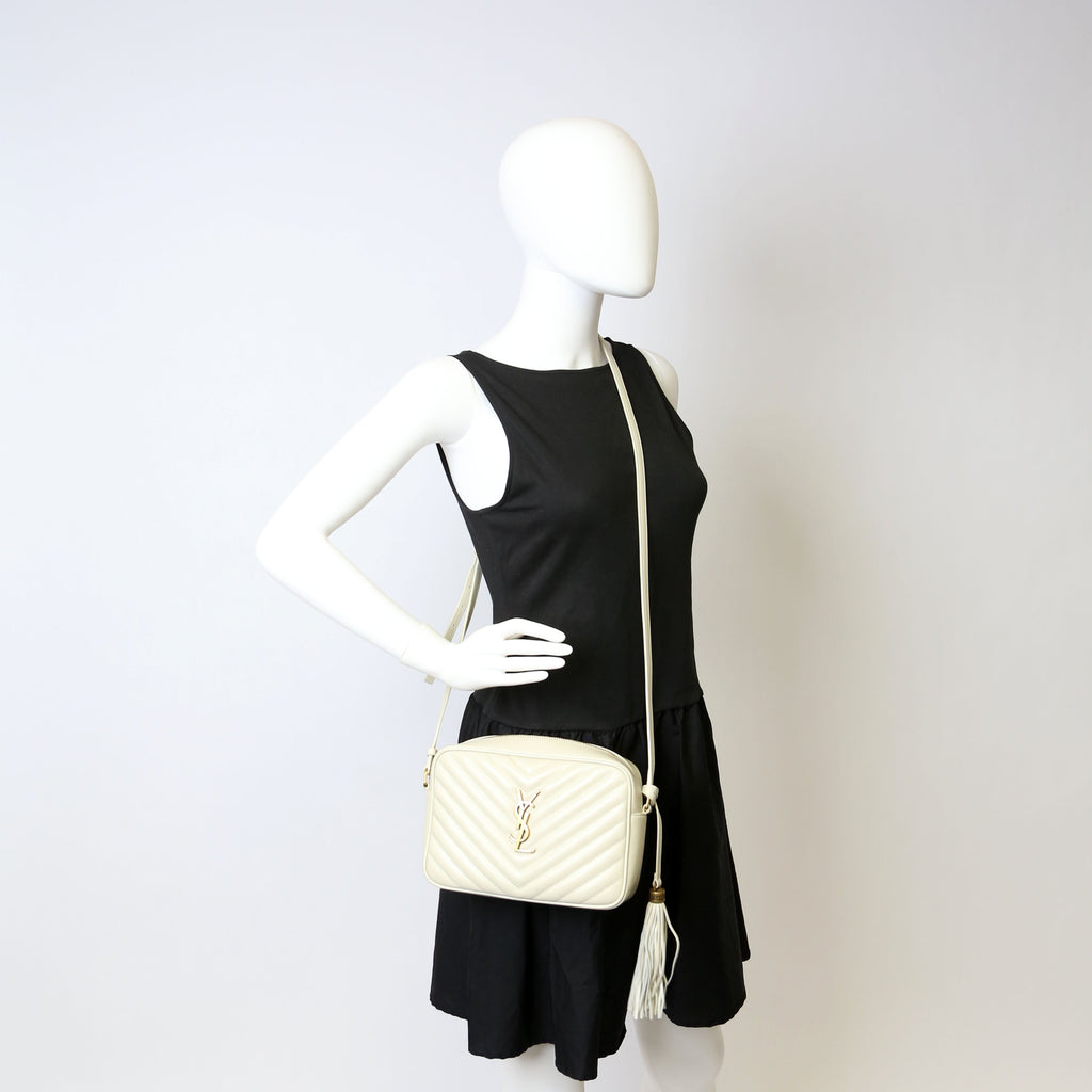 Lou Camera Bag Quilted White