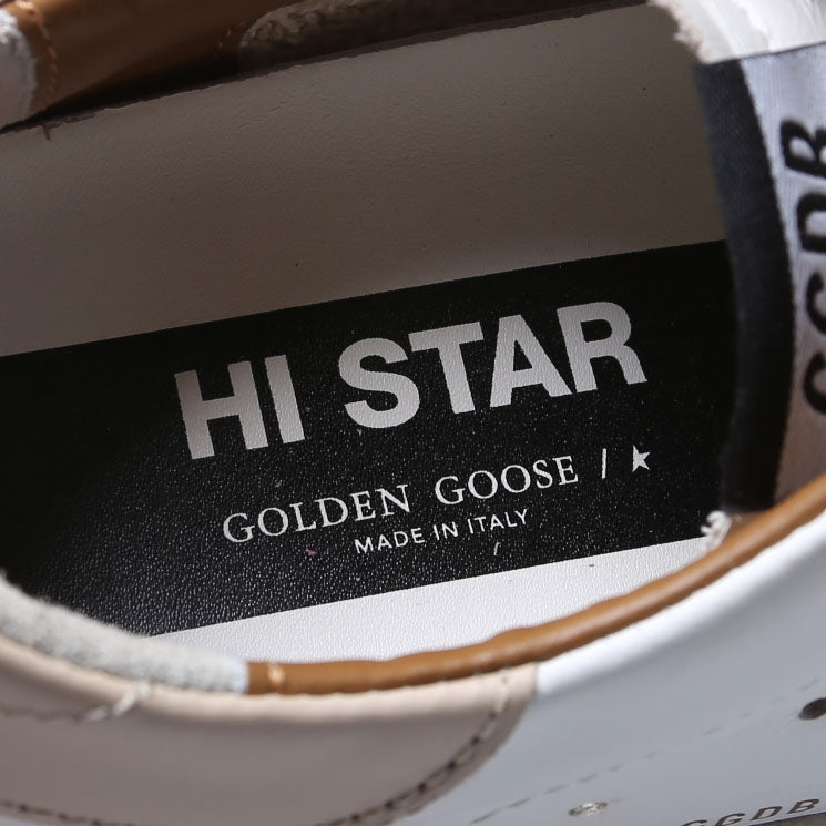 HI Star Sneakers Size 38 White/Gold