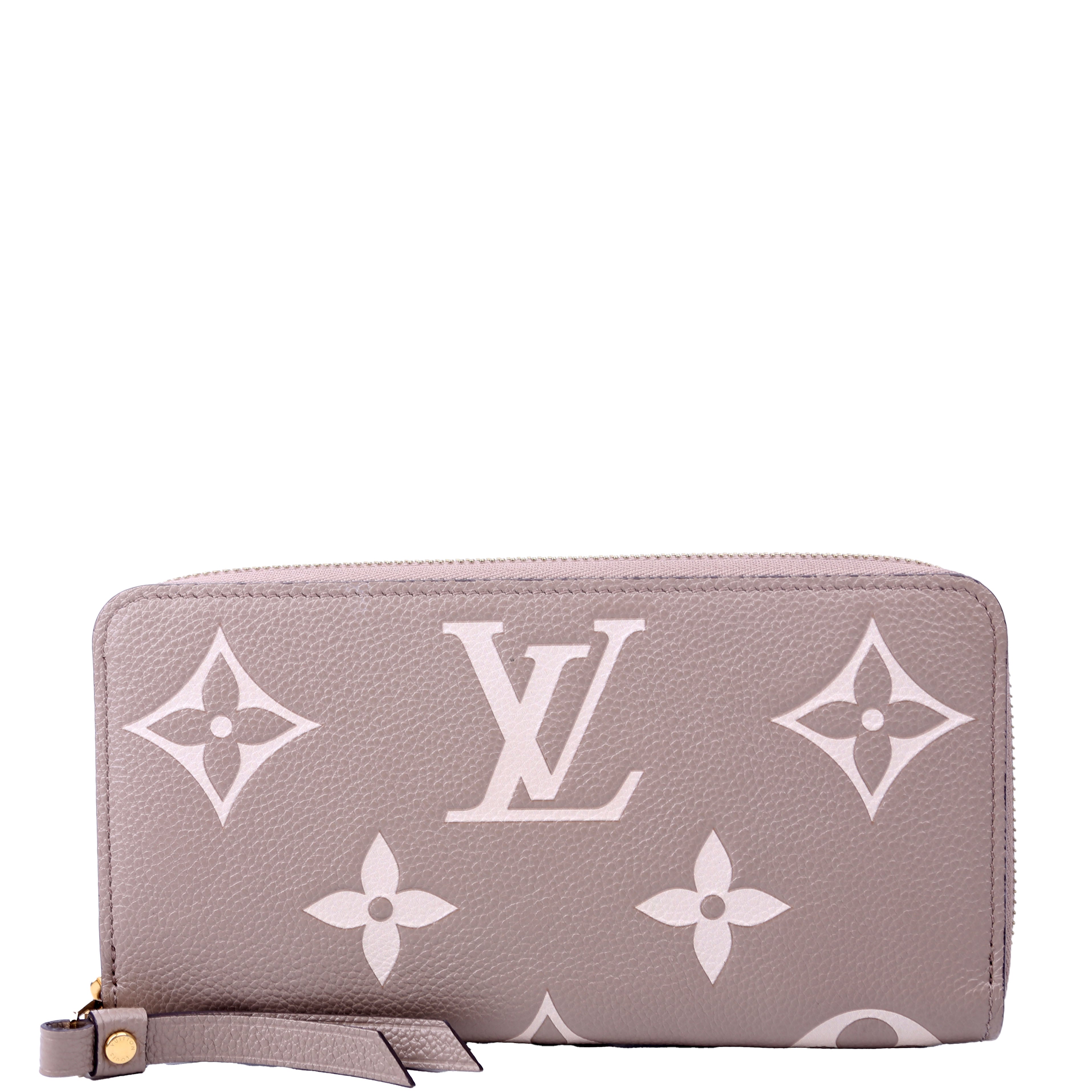 Zippy Wallet Bicolor Empreinte Turtledove