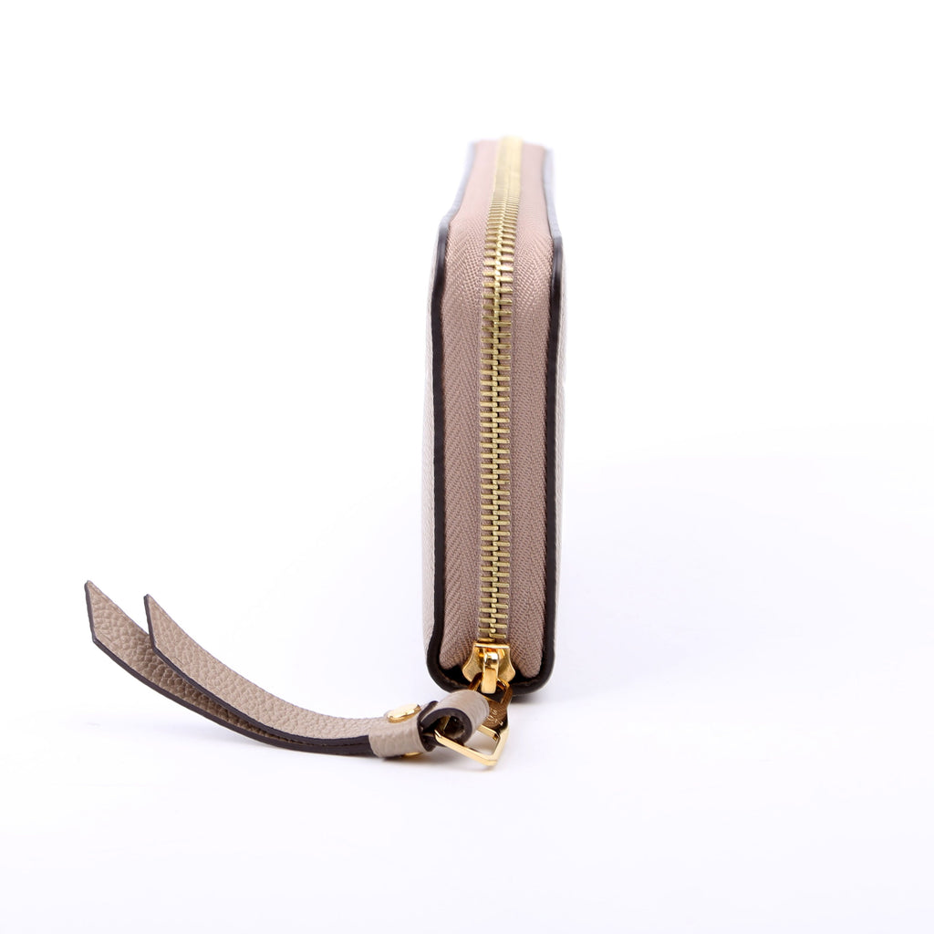 Zippy Wallet Bicolor Empreinte Turtledove