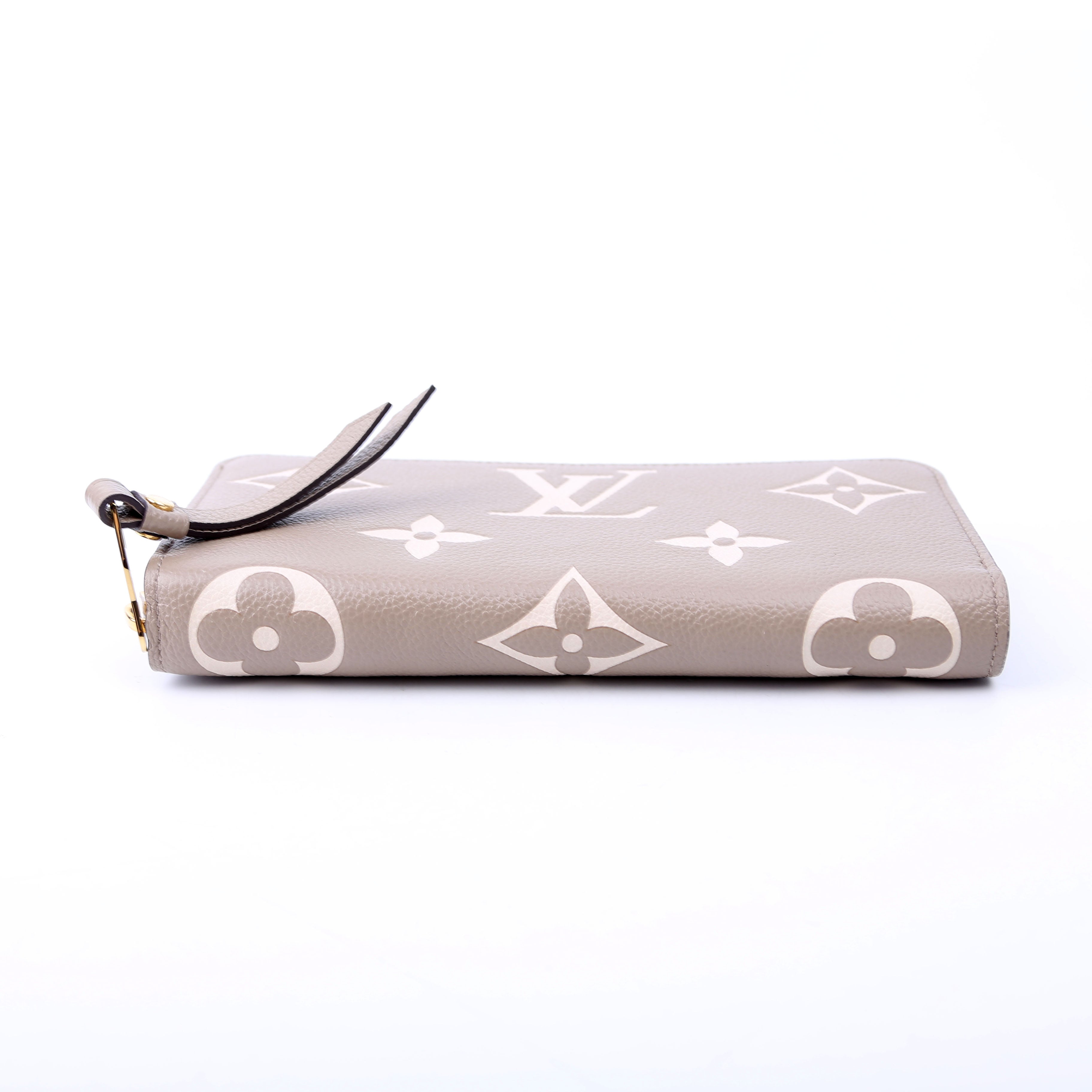 Zippy Wallet Bicolor Empreinte Turtledove