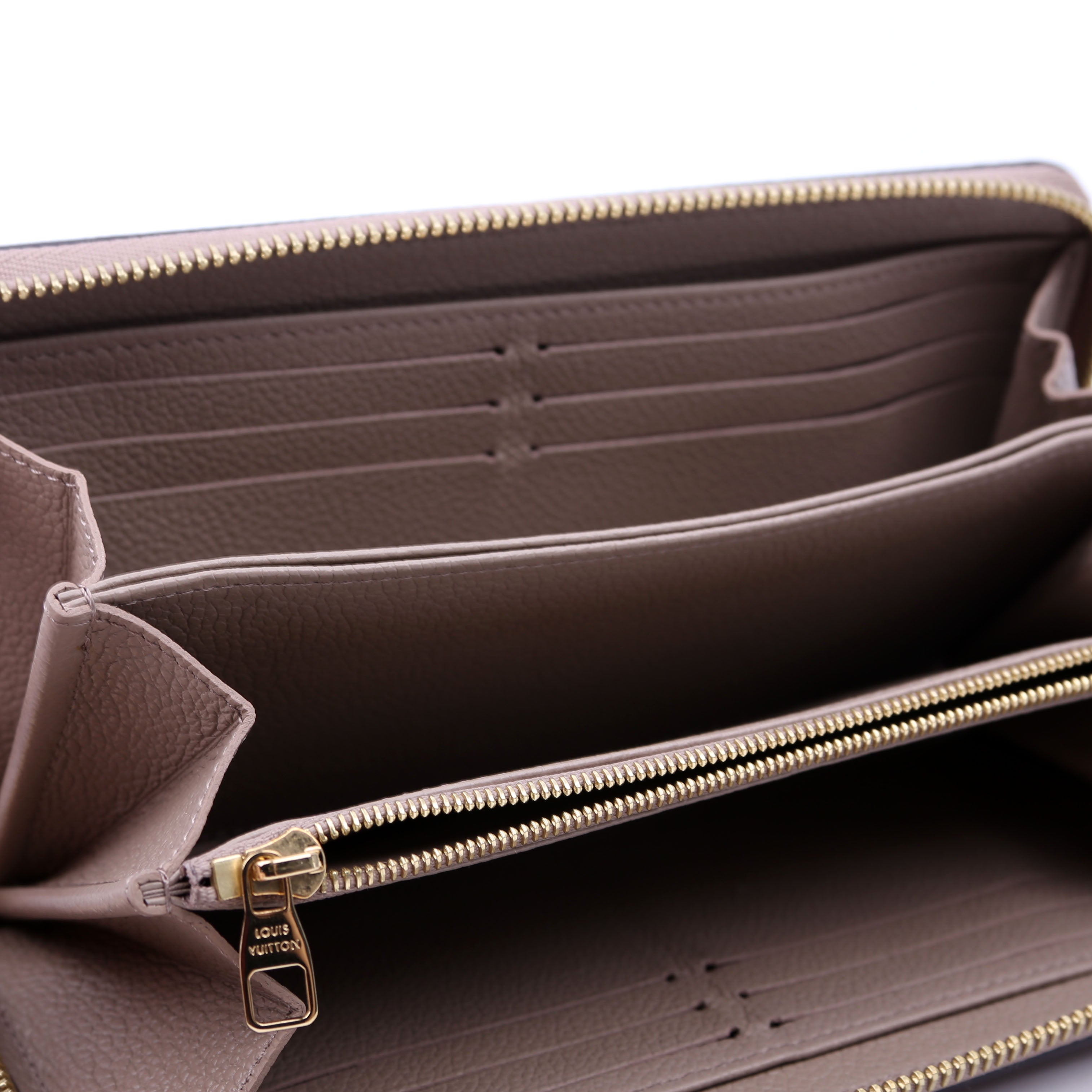Zippy Wallet Bicolor Empreinte Turtledove