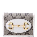 Gucci 621887 Horsebit 1955 Supreme Card Case White