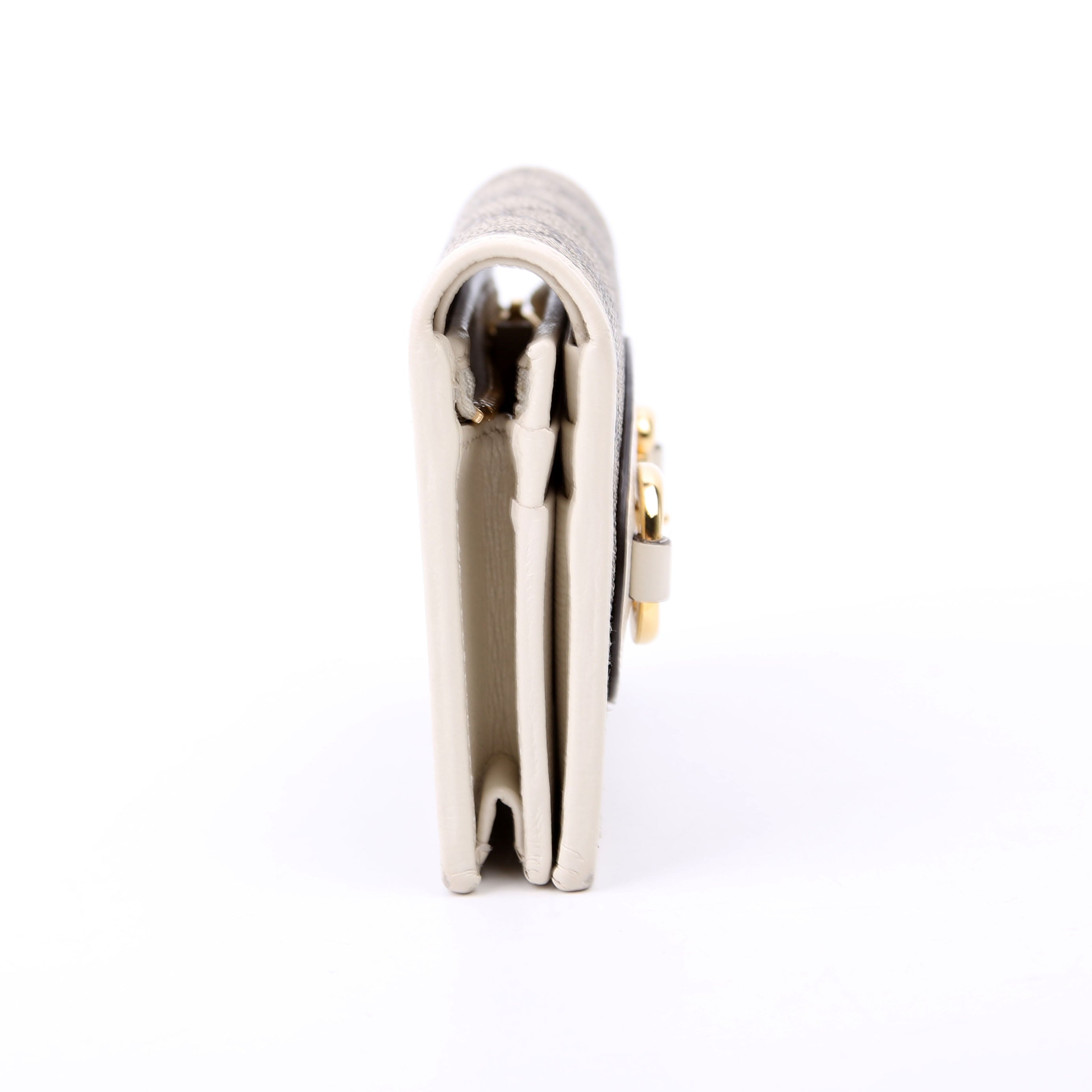 Gucci 621887 Horsebit 1955 Supreme Card Case White