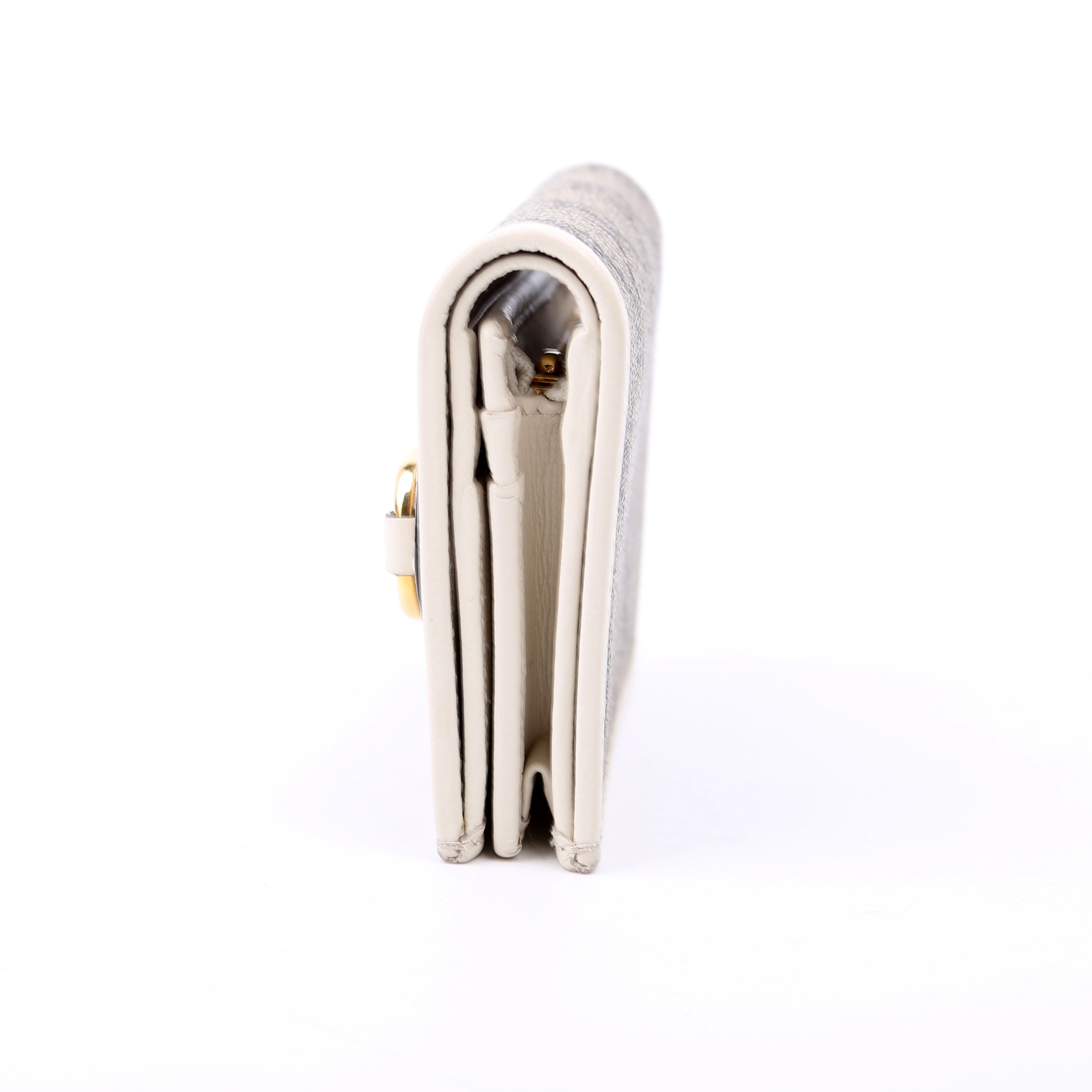Gucci 621887 Horsebit 1955 Supreme Card Case White
