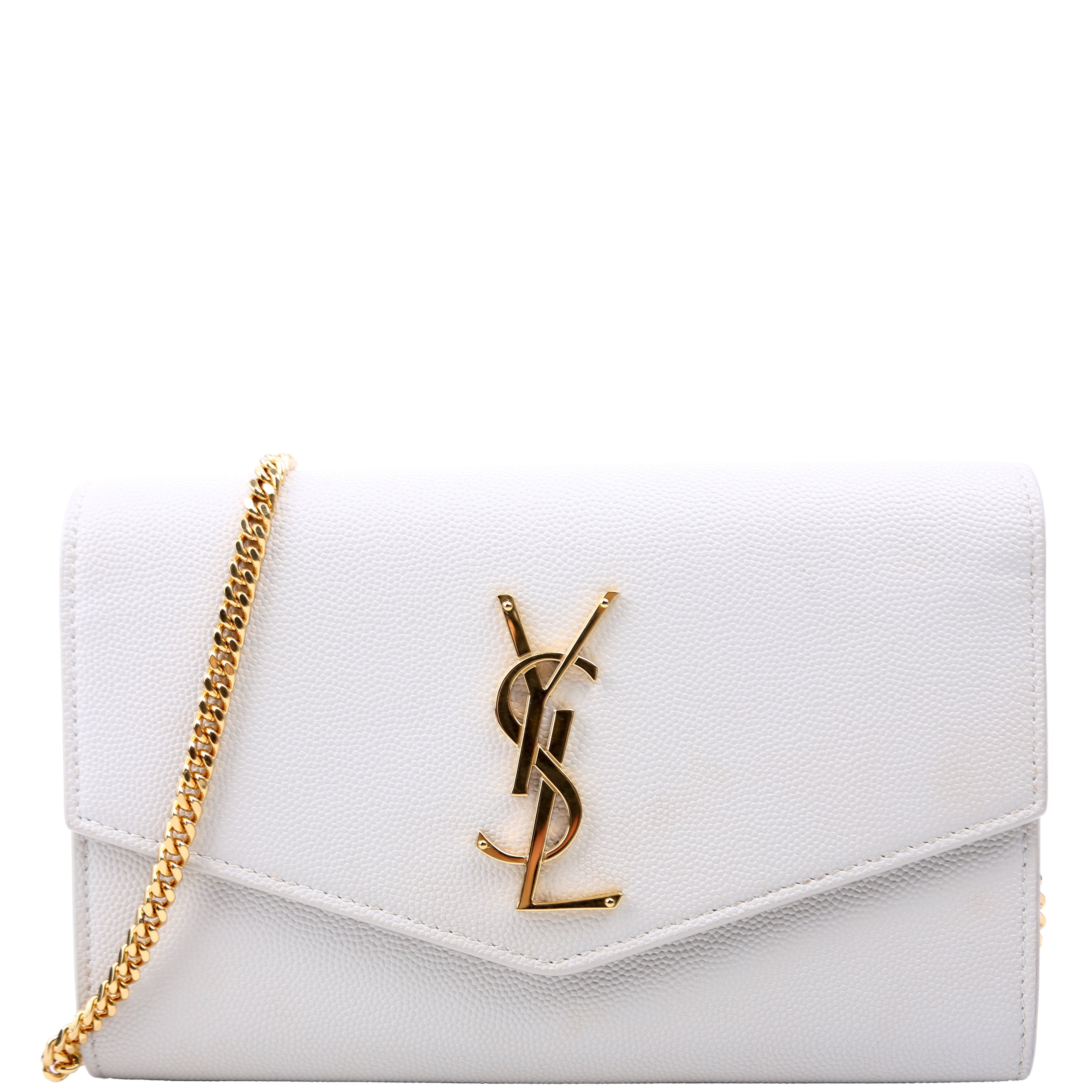 Uptown Chain Wallet Grain Cream