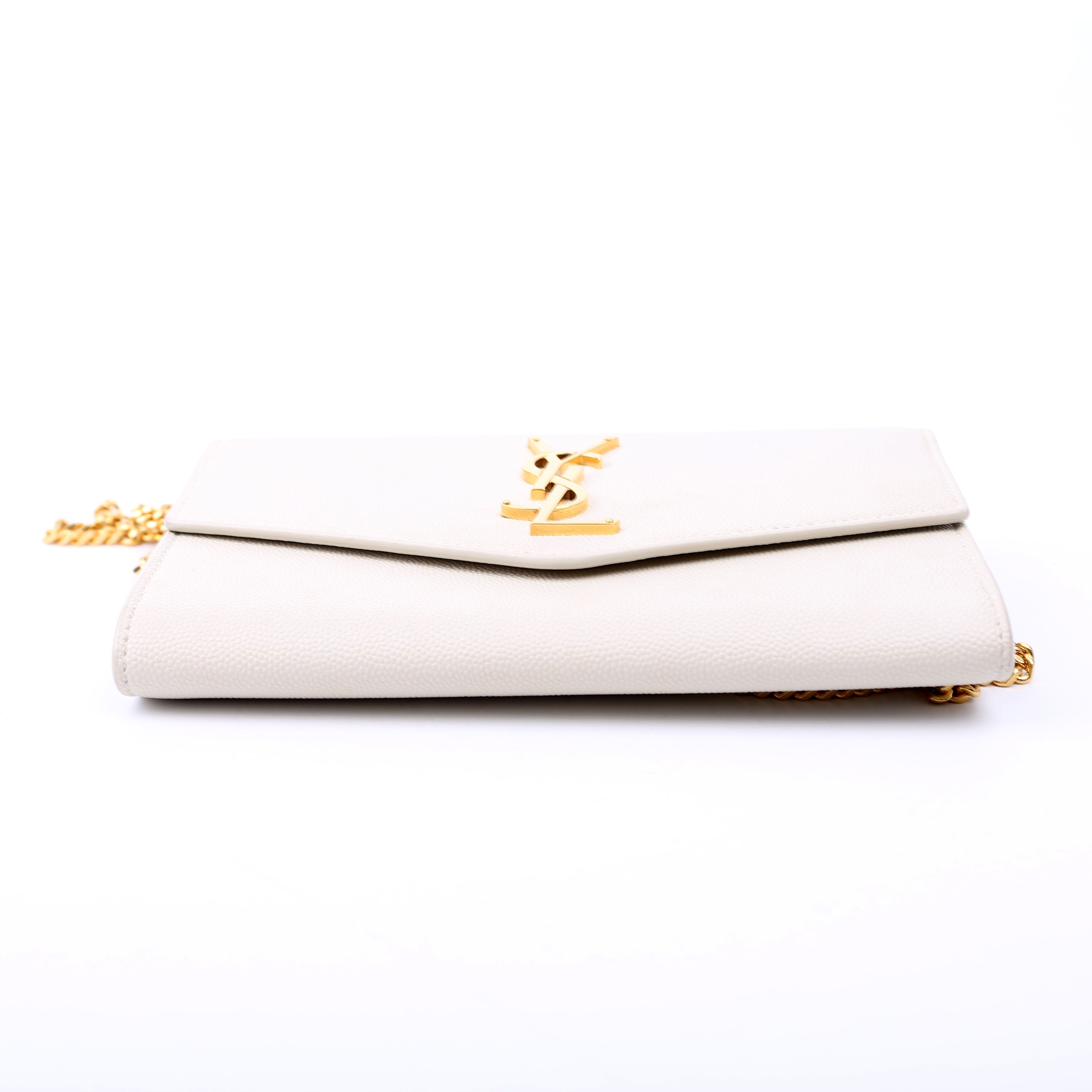 Uptown Chain Wallet Grain Cream