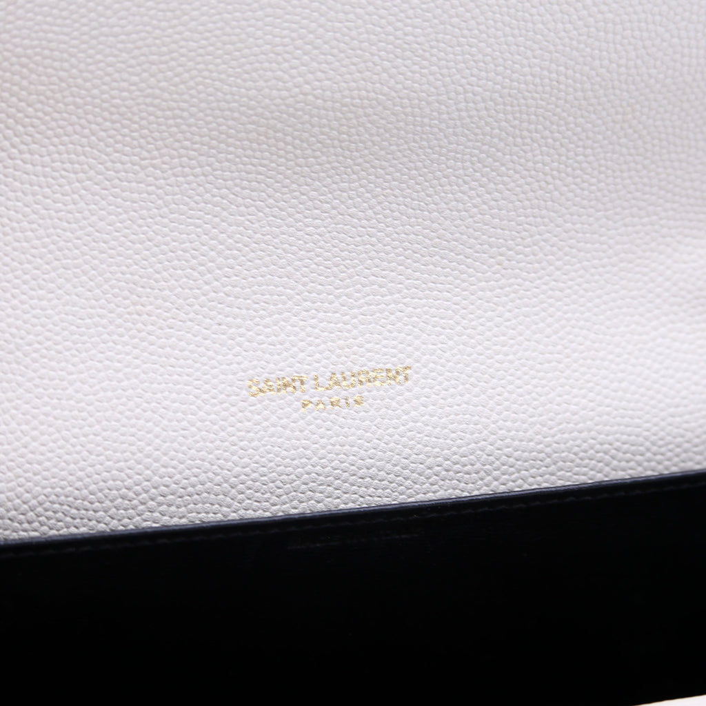 Uptown Chain Wallet Grain Cream