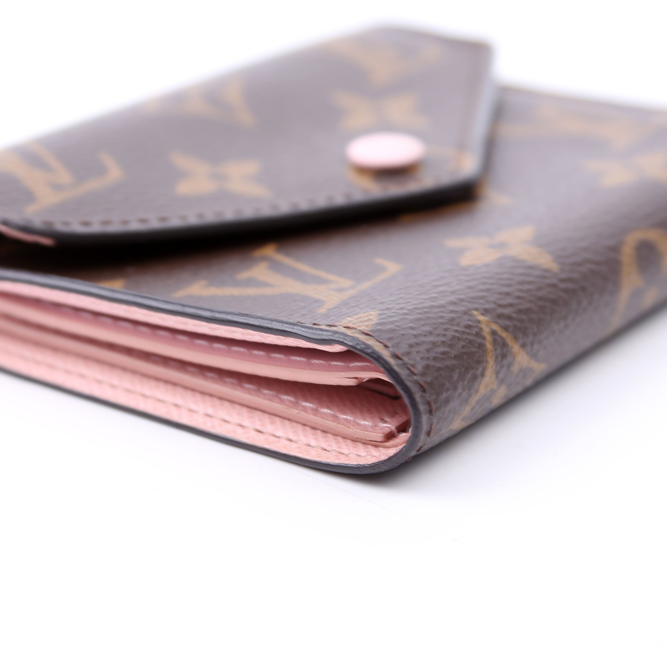 Victorine Wallet Monogram Pink