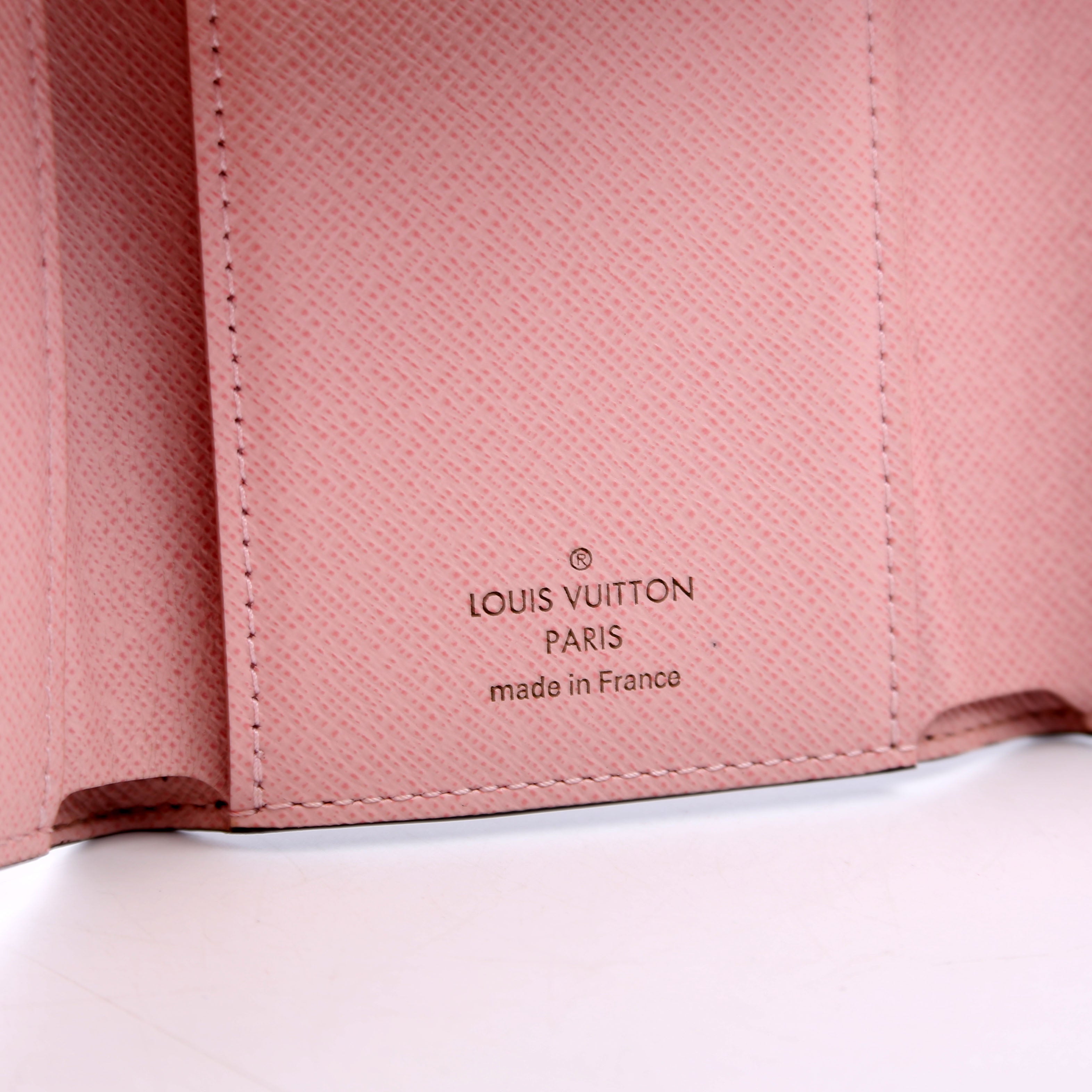 Victorine Wallet Monogram Pink