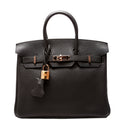 Birkin 25 Togo 2019 Black/Rose Gold