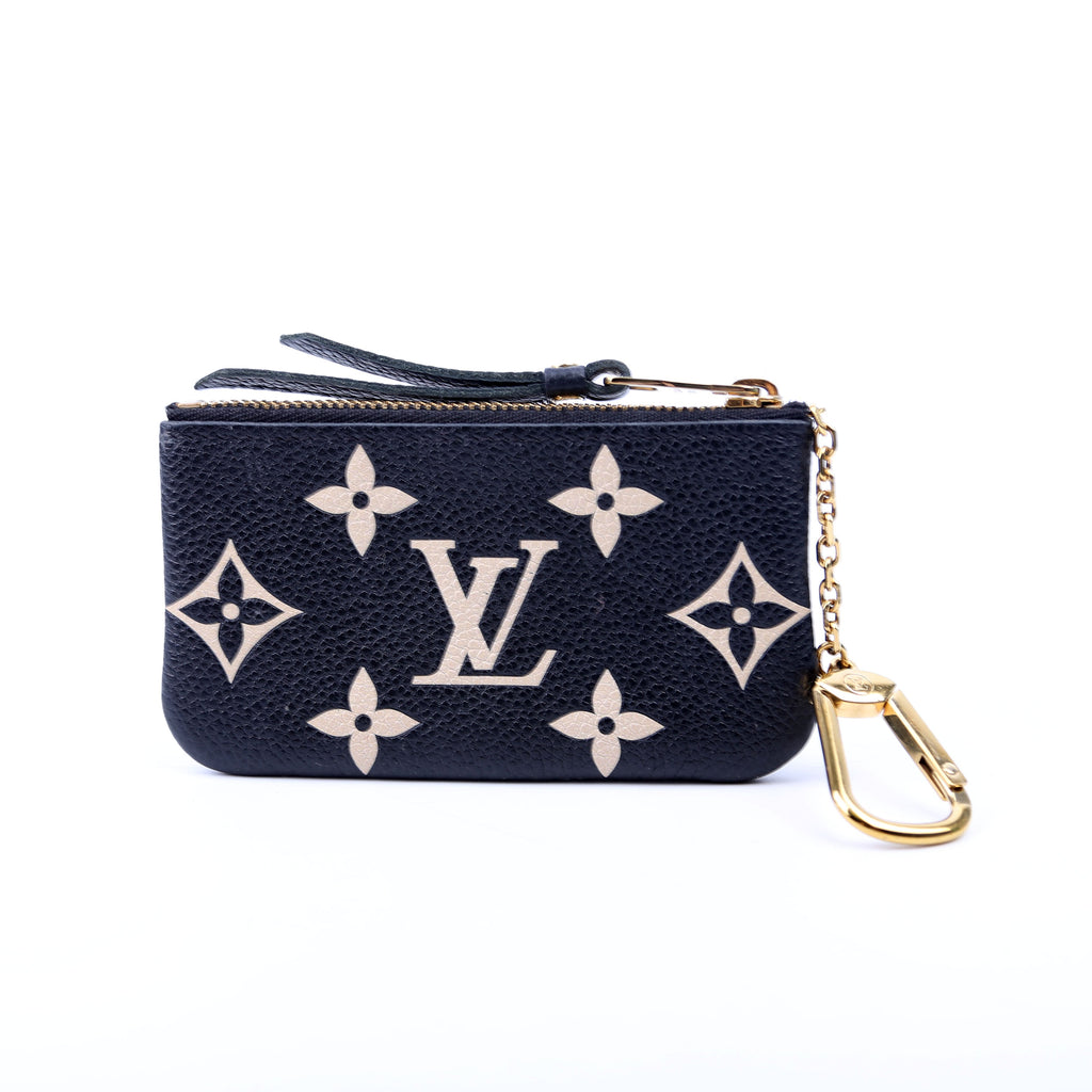 Pochette Cles New Model Bicolor Empreinte Black/Cream