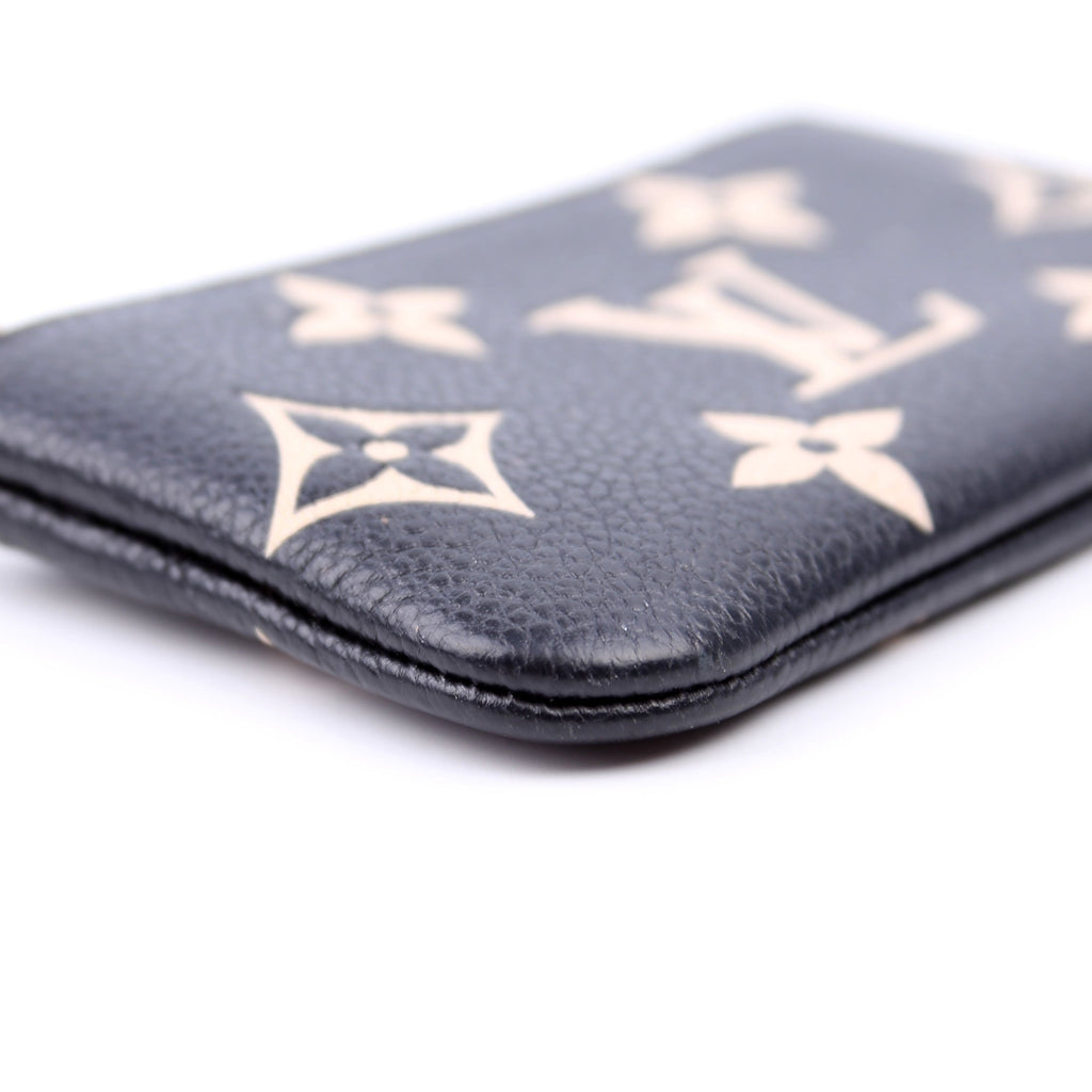 Pochette Cles New Model Bicolor Empreinte Black/Cream
