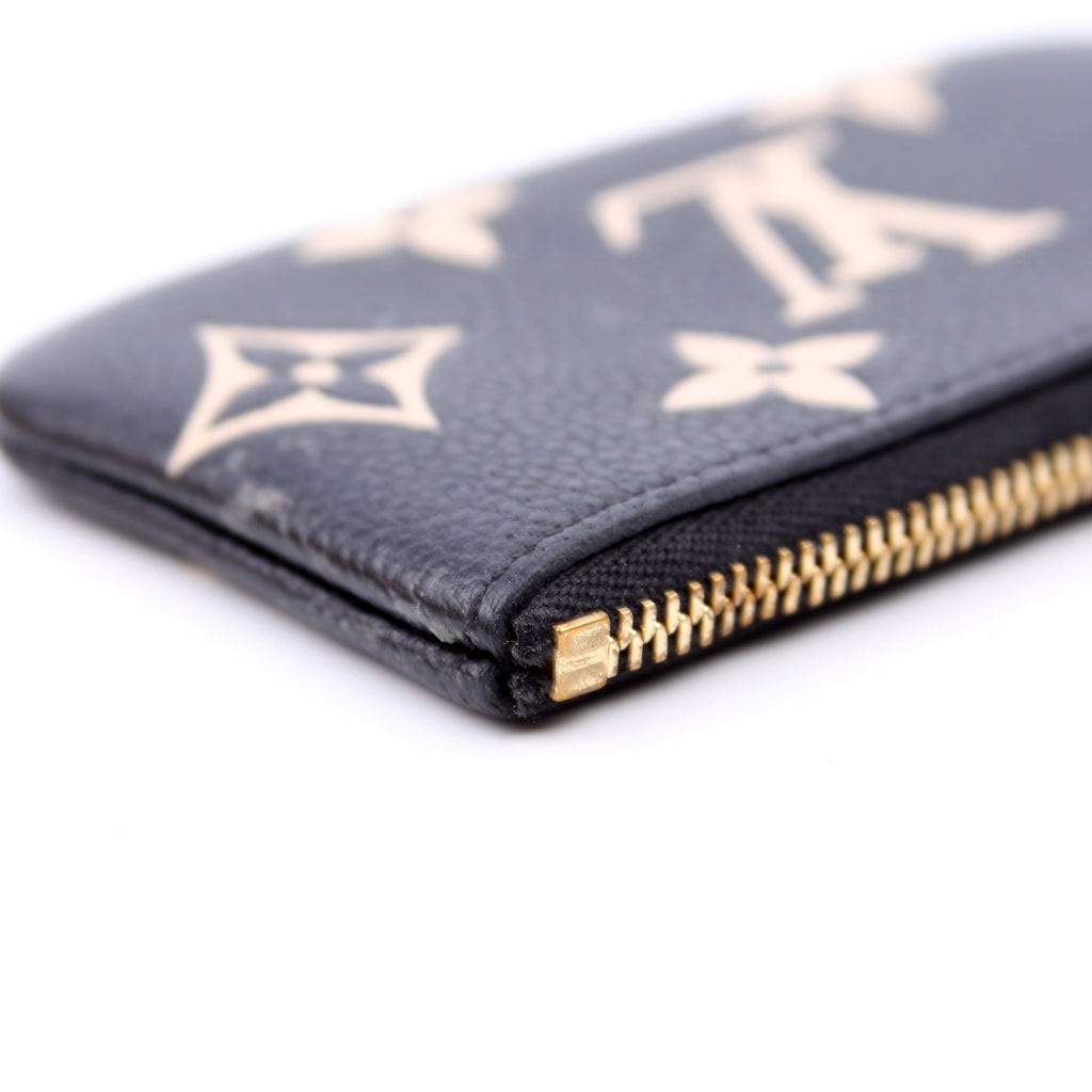 Pochette Cles New Model Bicolor Empreinte Black/Cream