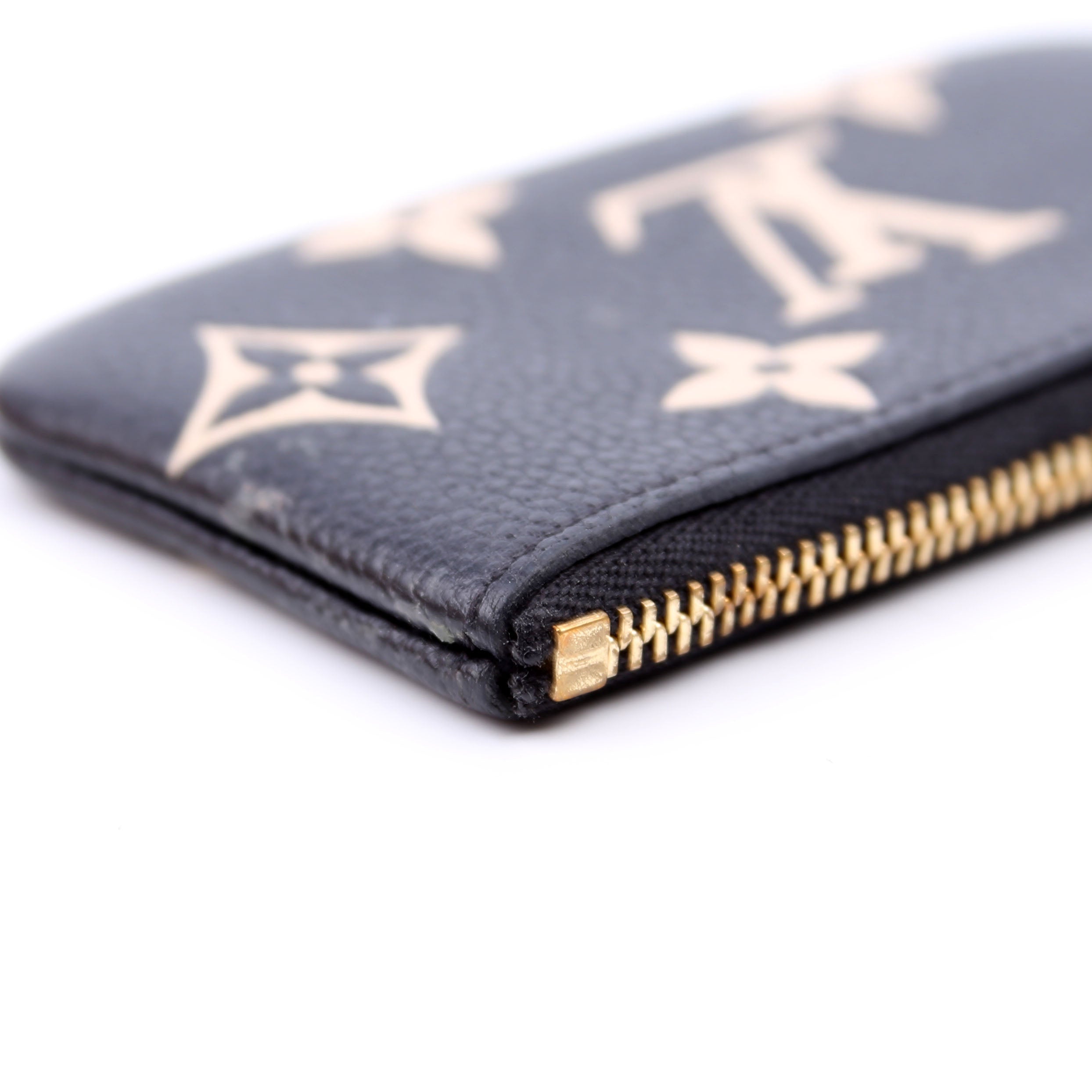 Pochette Cles New Model Bicolor Empreinte Black/Cream