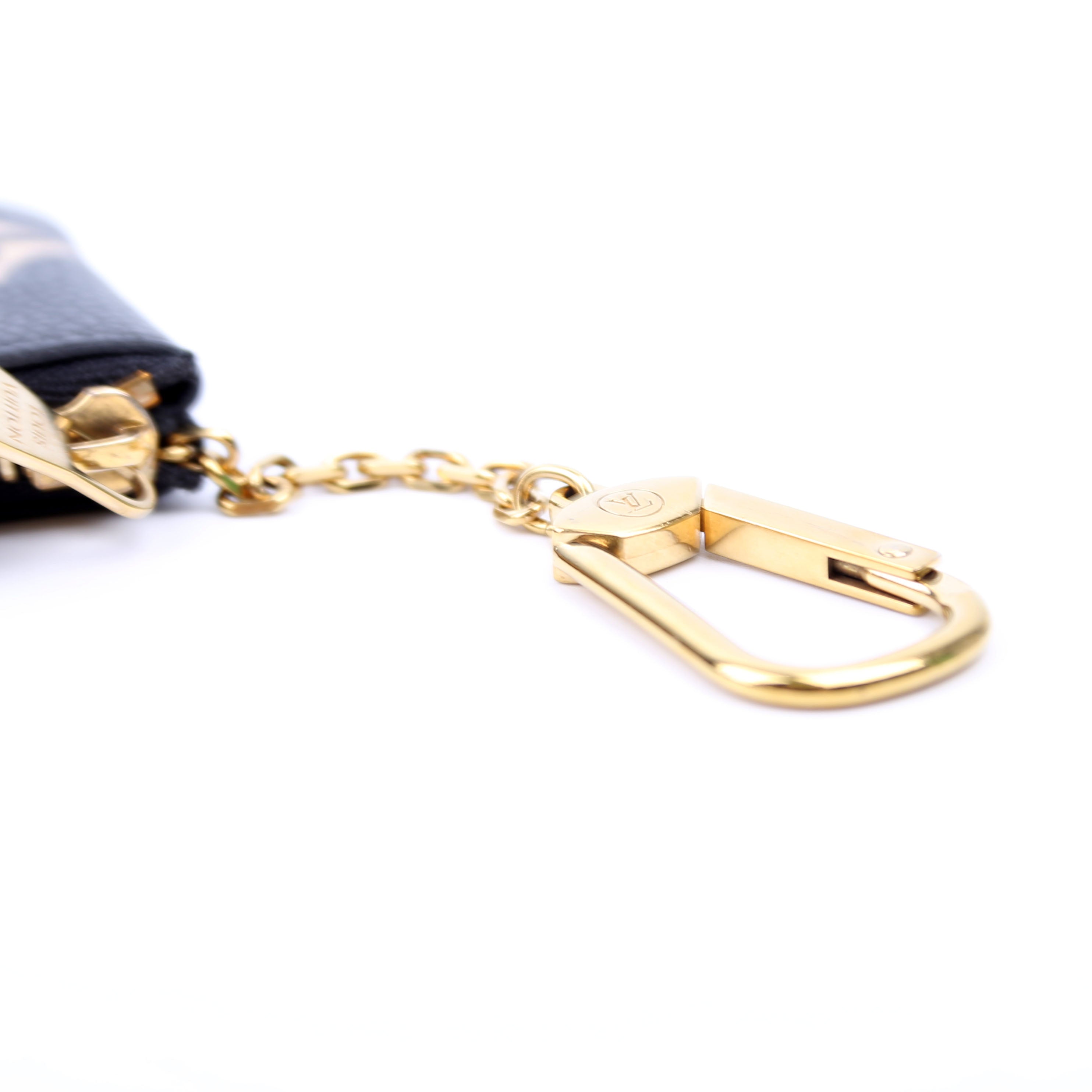 Pochette Cles New Model Bicolor Empreinte Black/Cream
