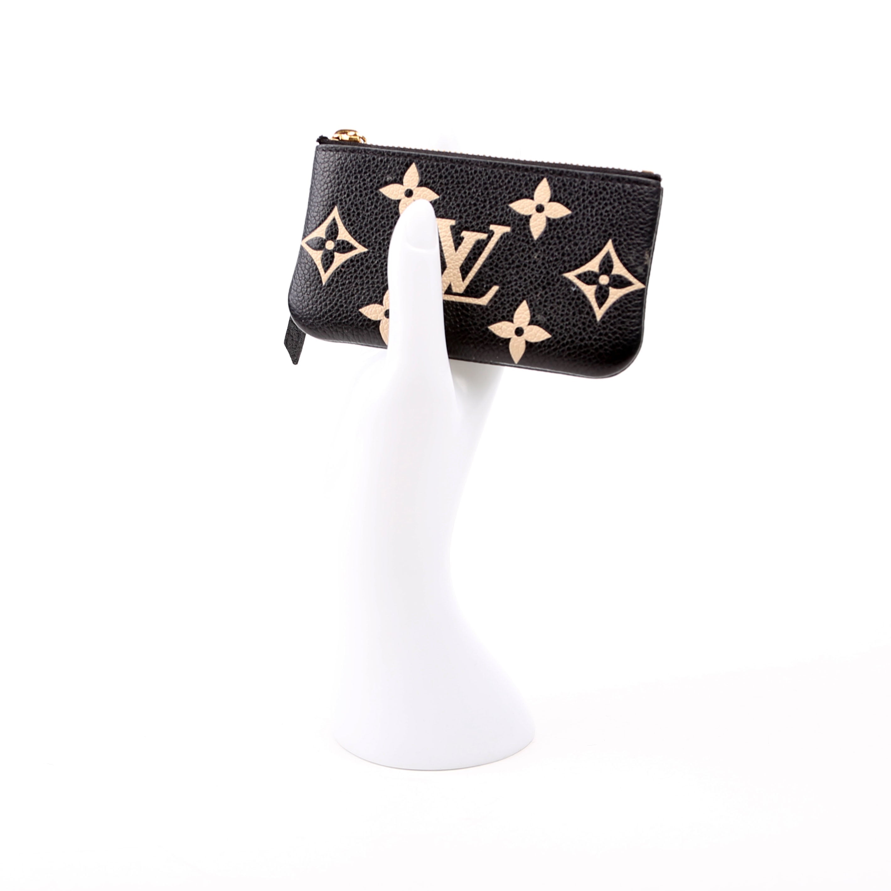 Pochette Cles New Model Bicolor Empreinte Black/Cream