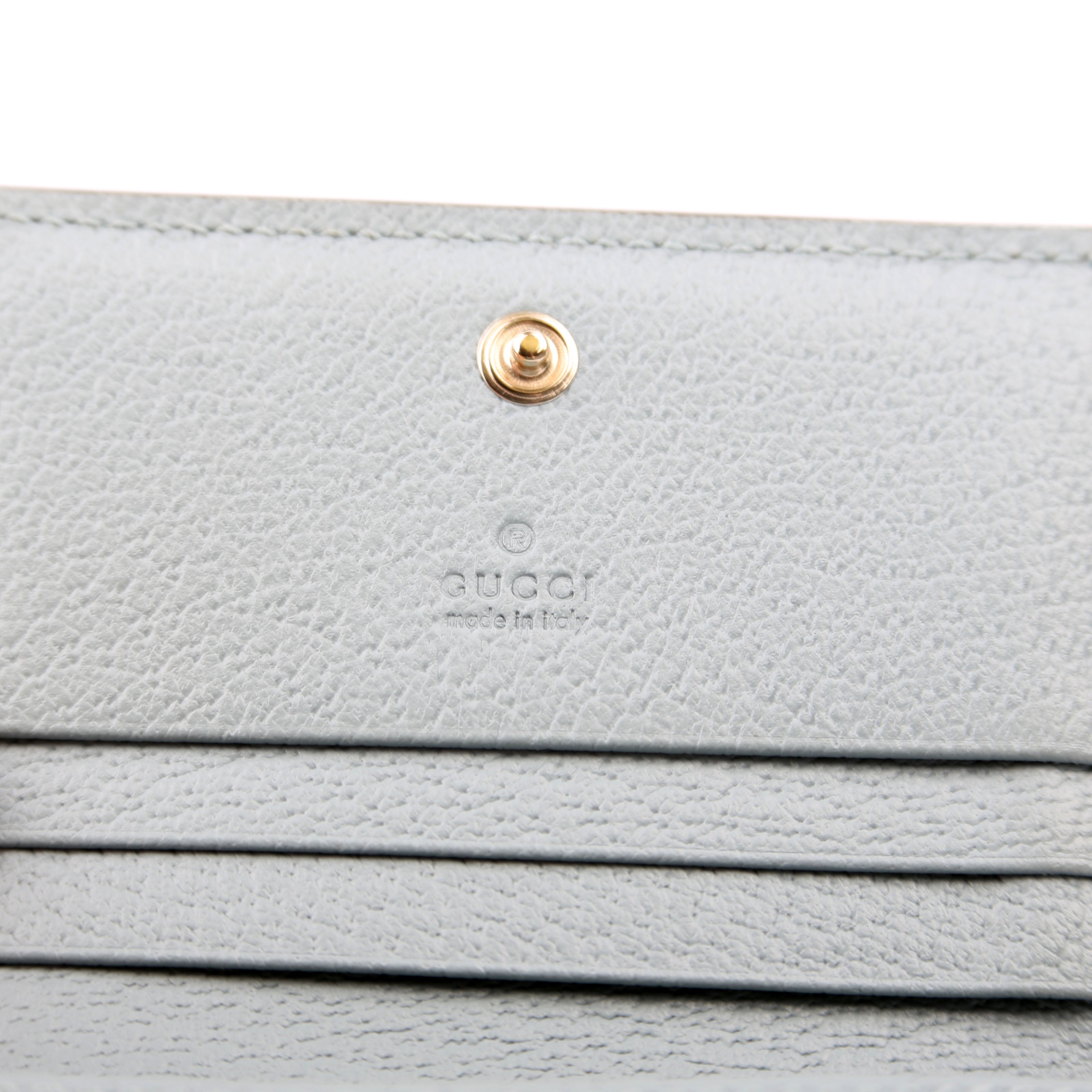 523155 Ophidia GG Card Case Wallet Blue