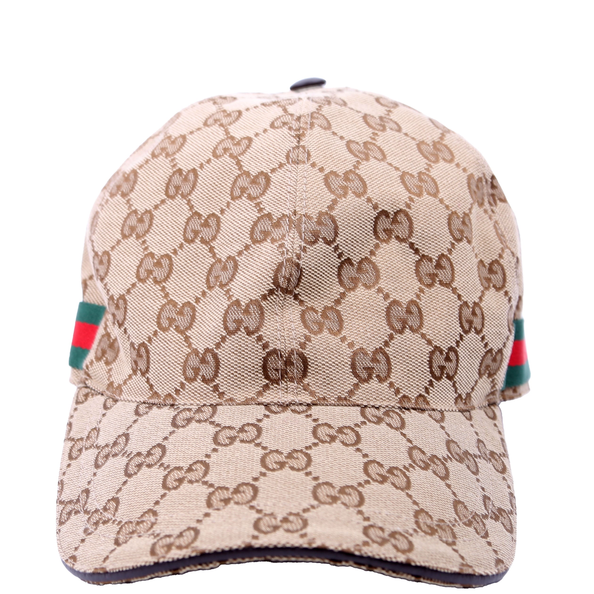 200035 GG Canvas Web Hat Size Medium