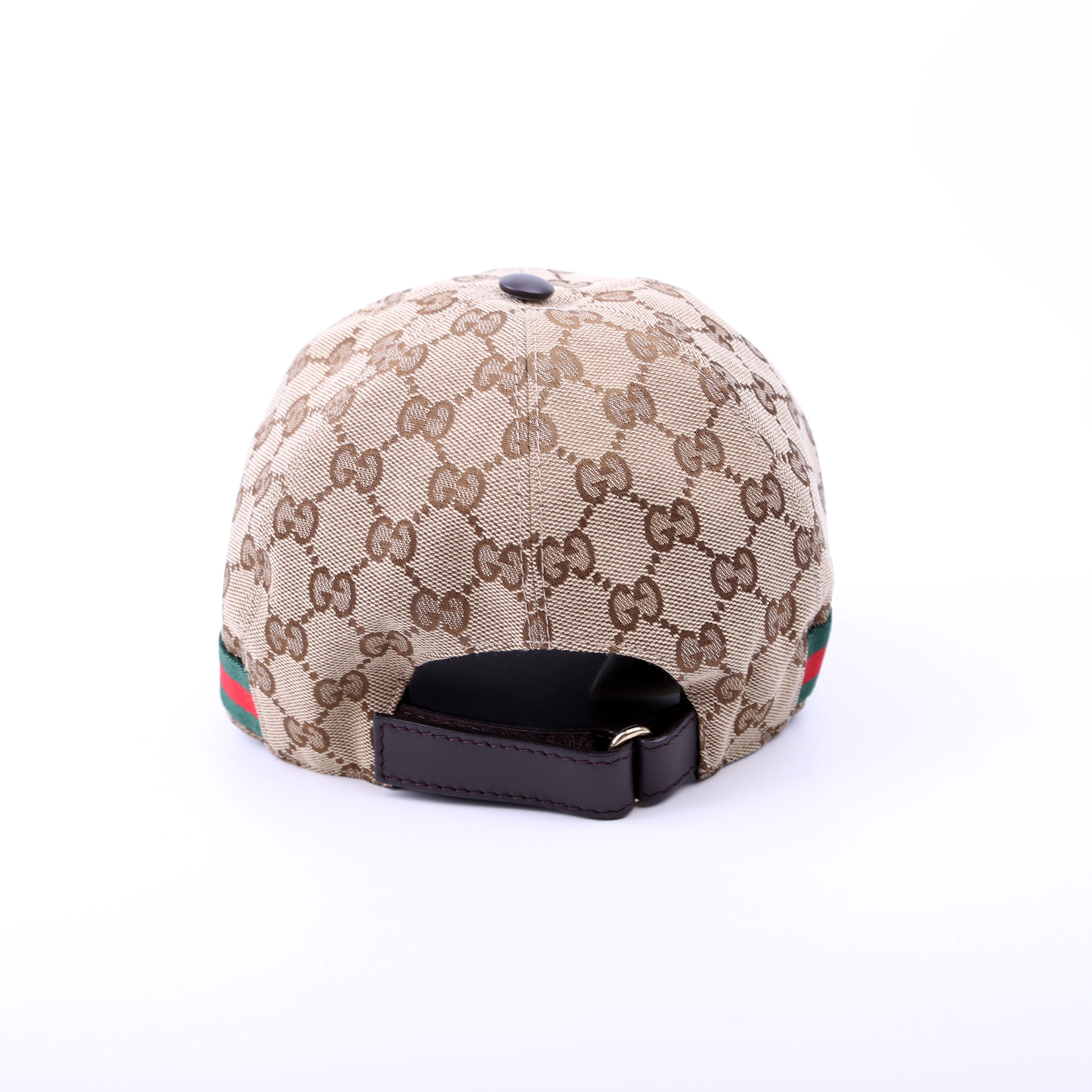 200035 GG Canvas Web Hat Size Medium