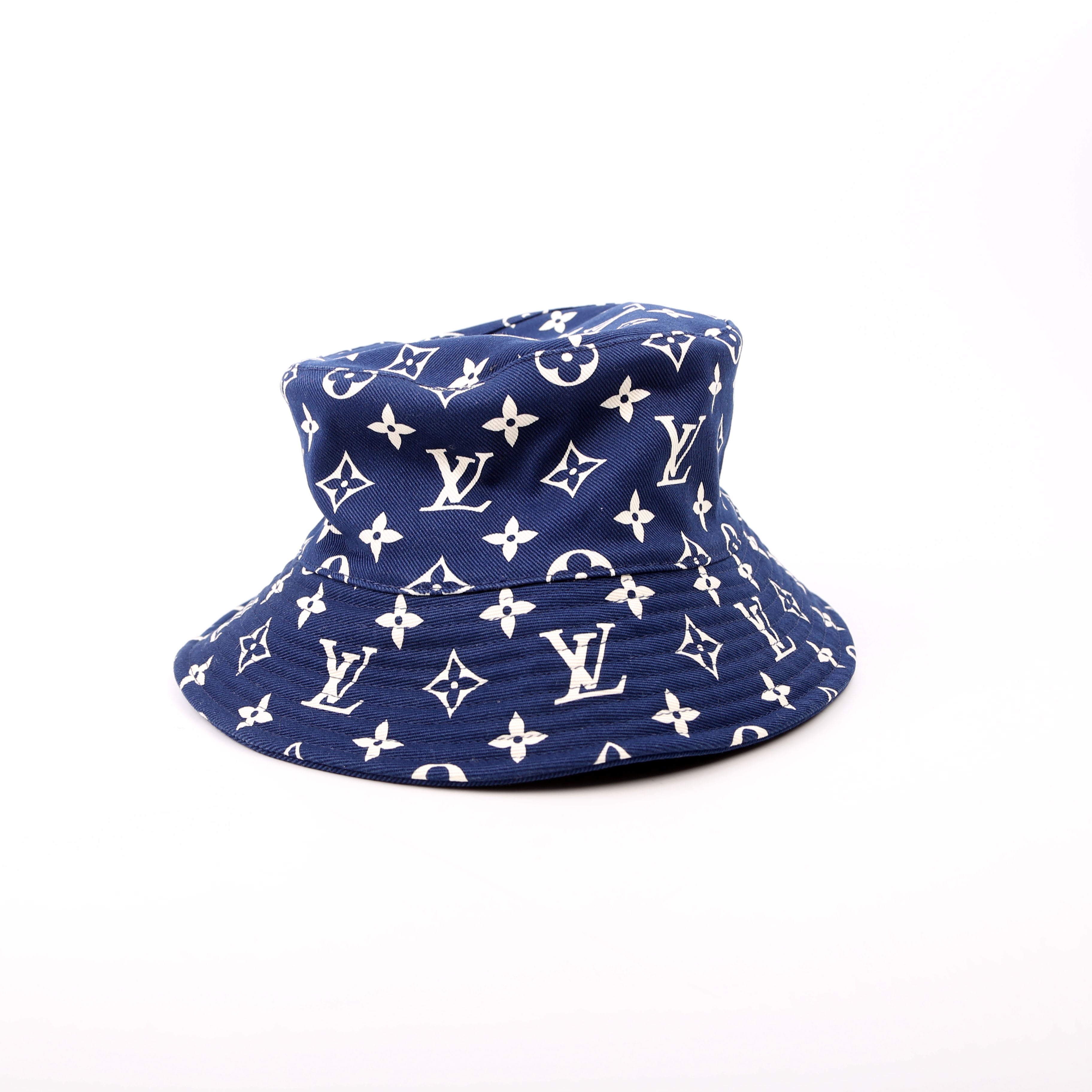 LV Escale Bucket Hat Size Small Blue