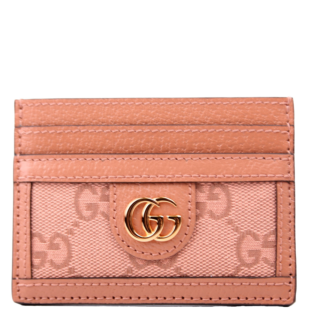 523159 Ophidia GG Card Case Pink