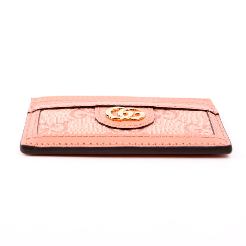523159 Ophidia GG Card Case Pink