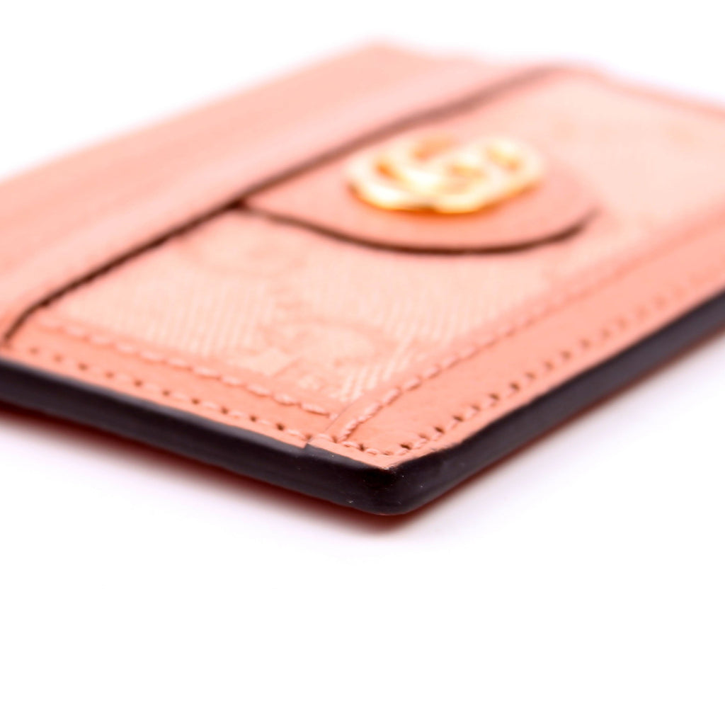 523159 Ophidia GG Card Case Pink