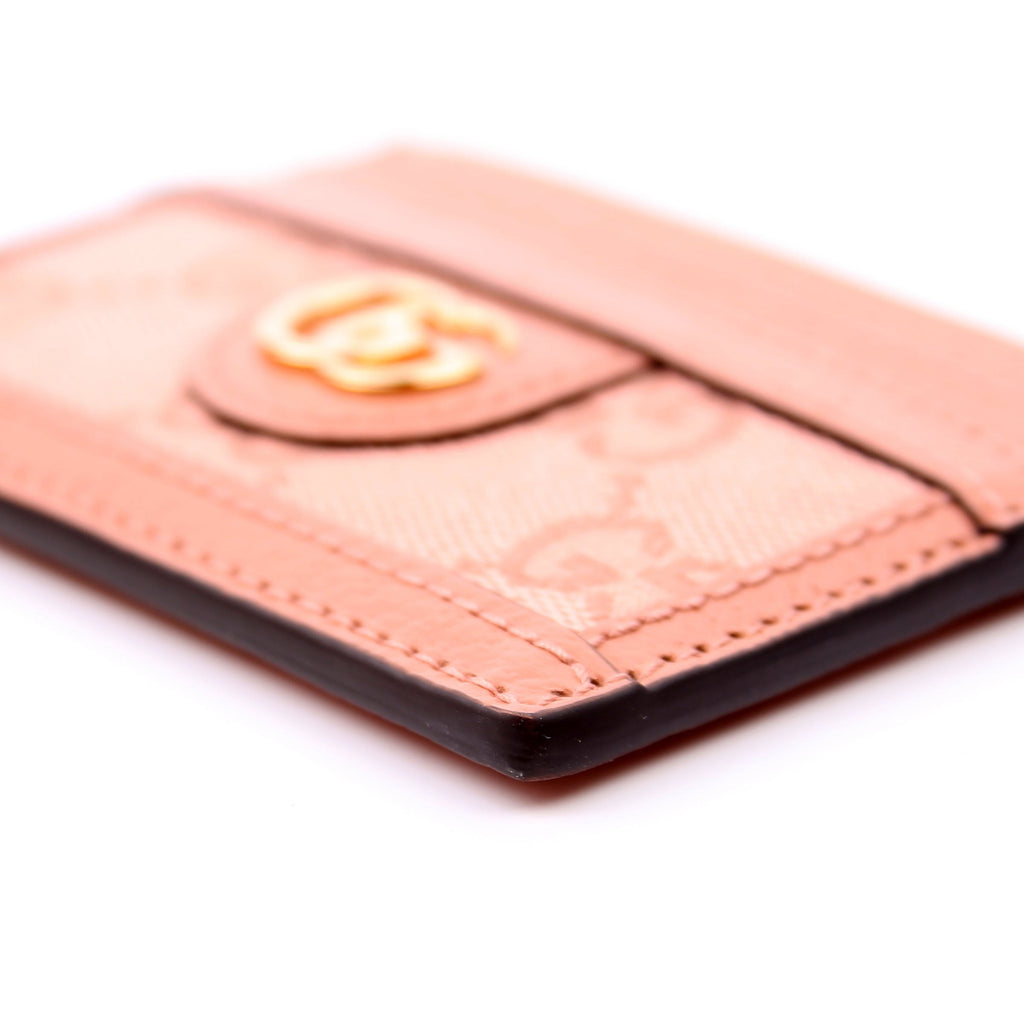 523159 Ophidia GG Card Case Pink