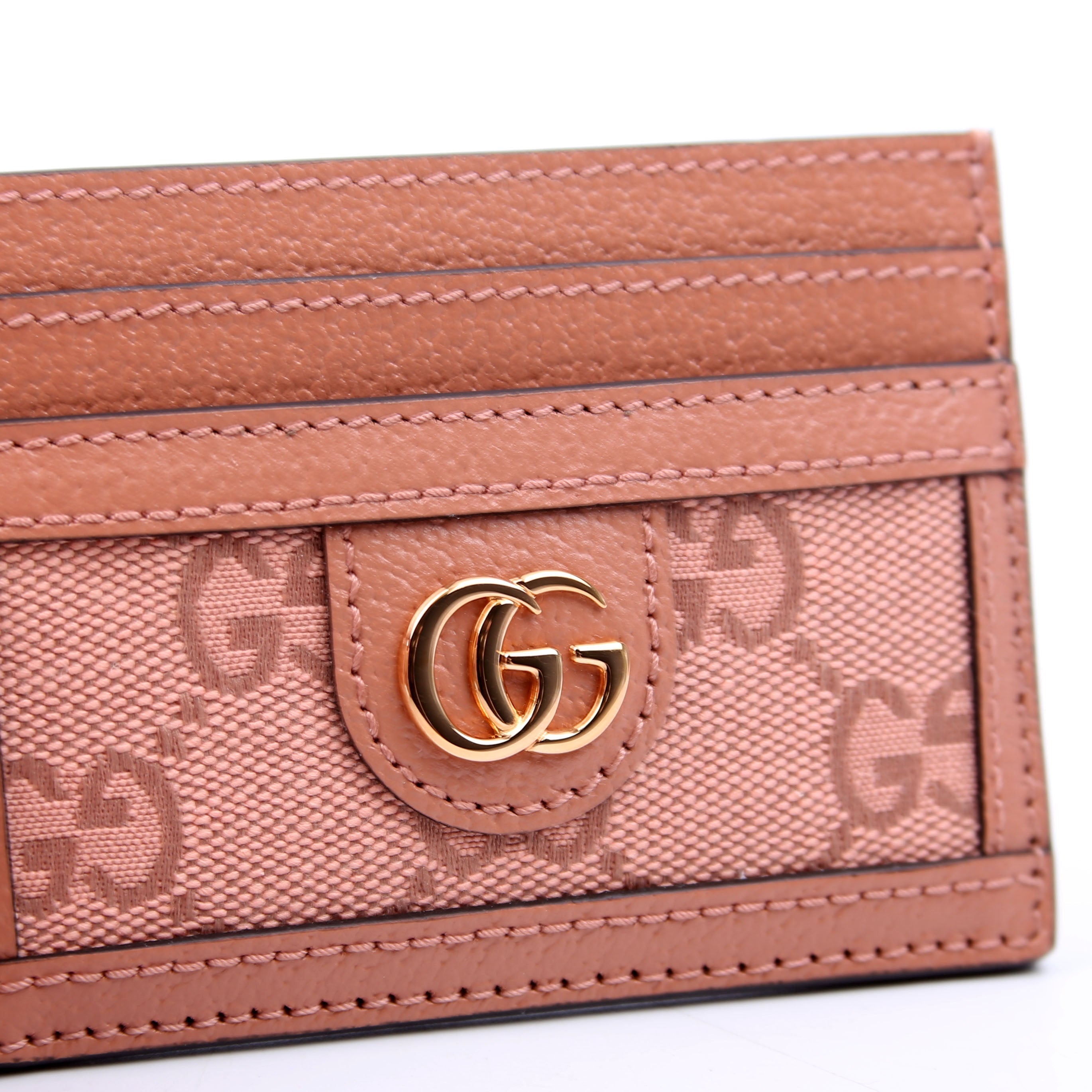 523159 Ophidia GG Card Case Pink
