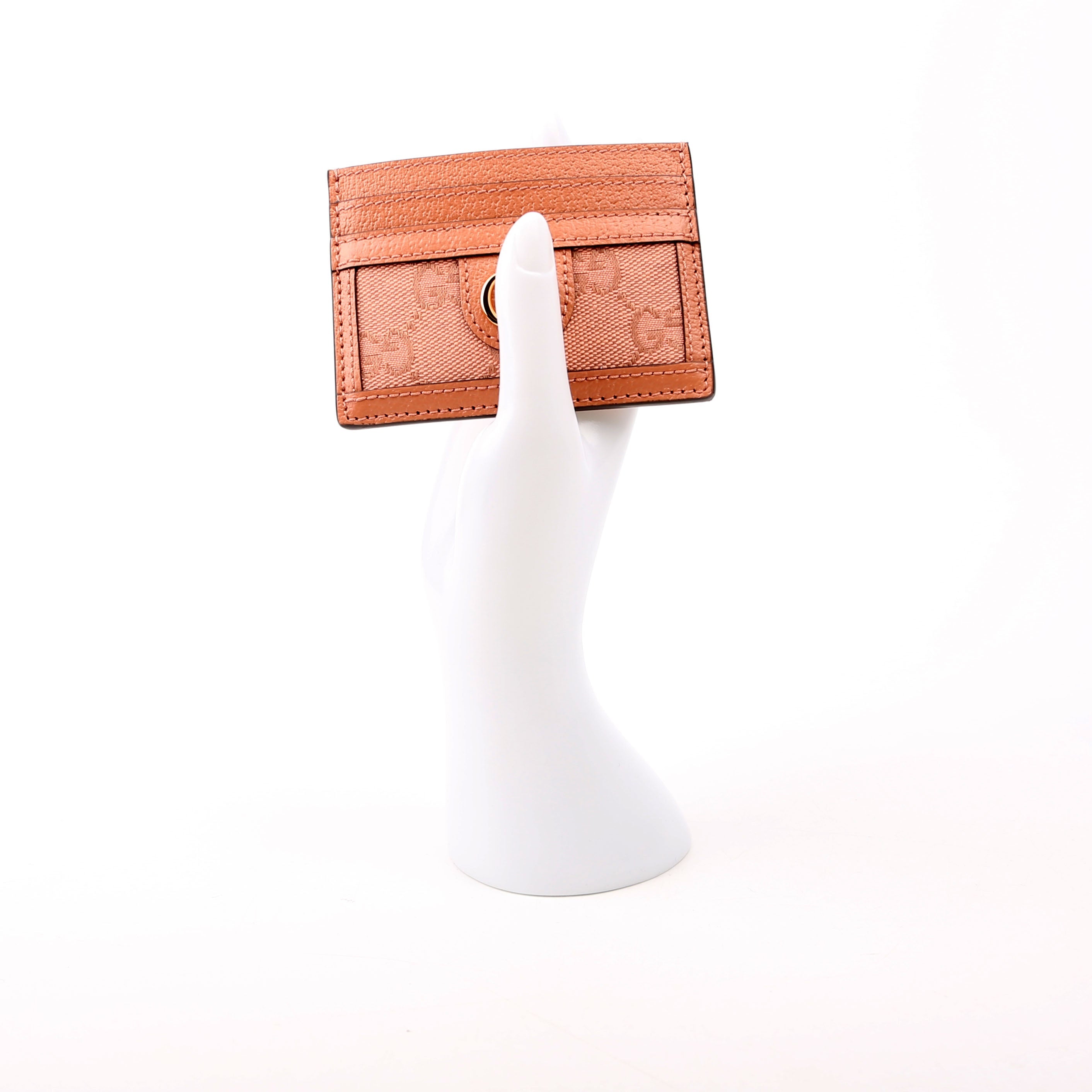 523159 Ophidia GG Card Case Pink